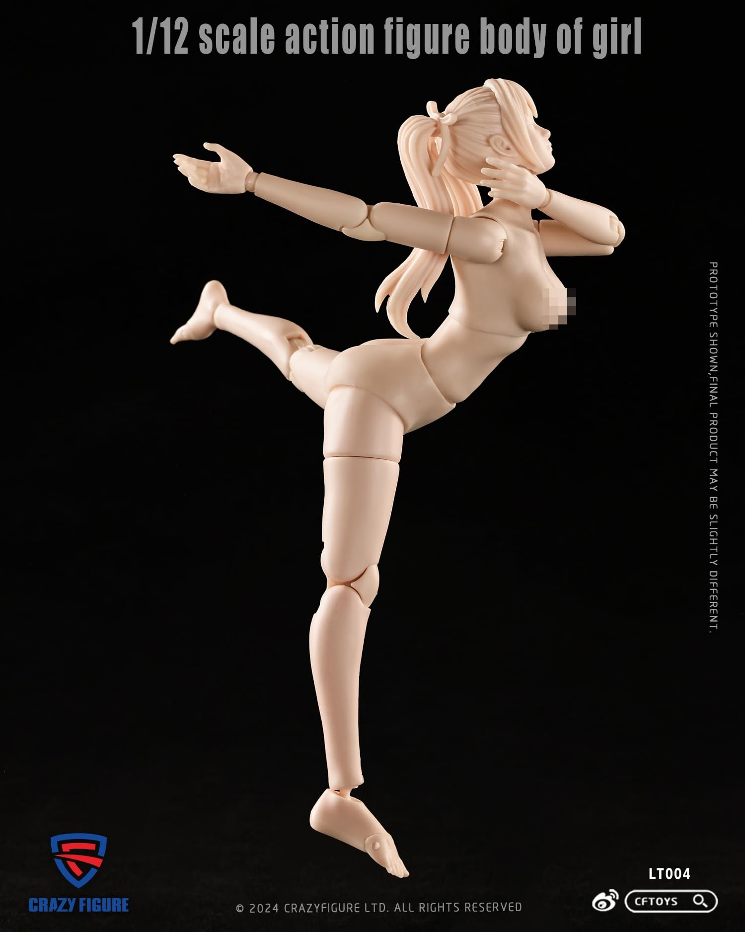 Amazon.co.jp: CFTOYS 1/12 フィギュア 少女 素体、ヘッド 服