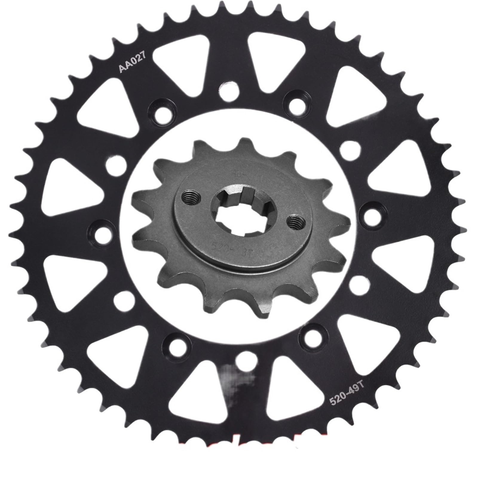 NKURTPC Motorcycle Sprocket Fit For Yamaha TT-R230 2005-2024 TTR230 520 13T 49T Motorcycle Front Rear Sprocket(Front and Rear)