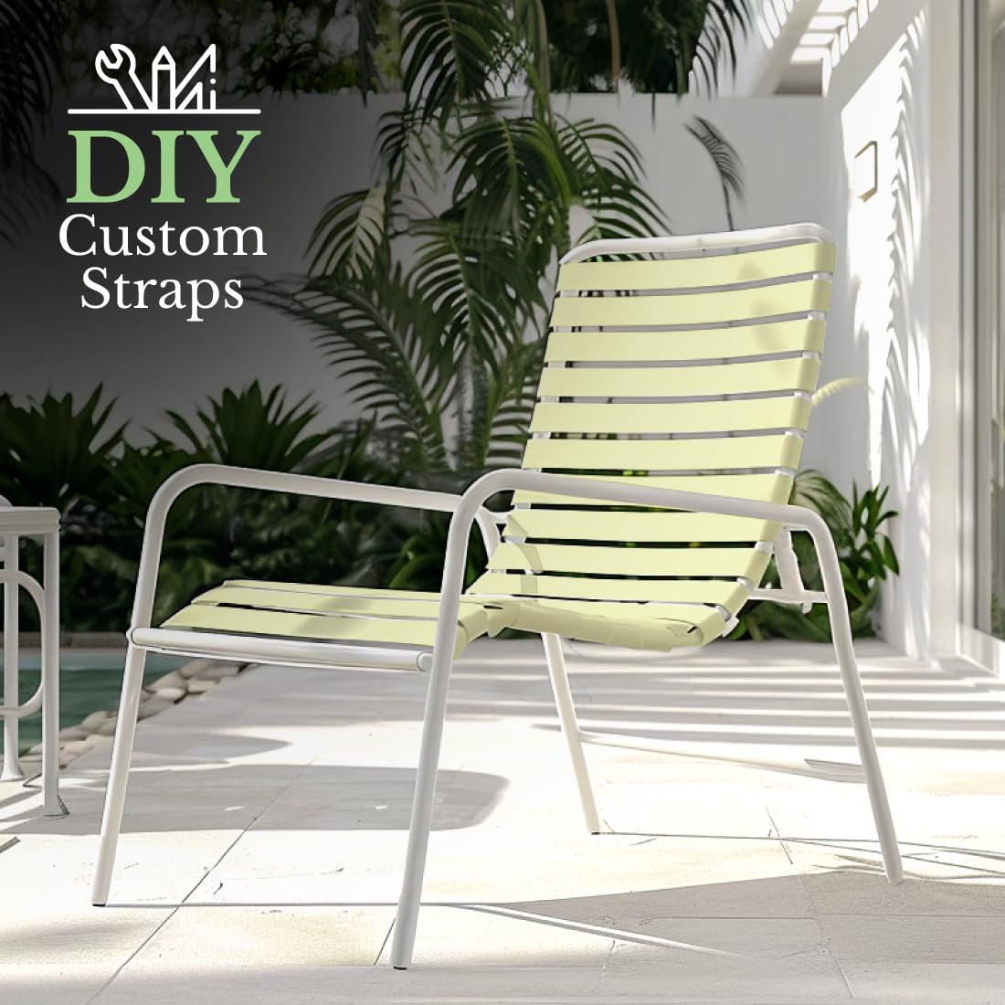 Vinyl Furniture Replacement Straps COITEK 20FT Vinyl Patio Chair Straps ...
