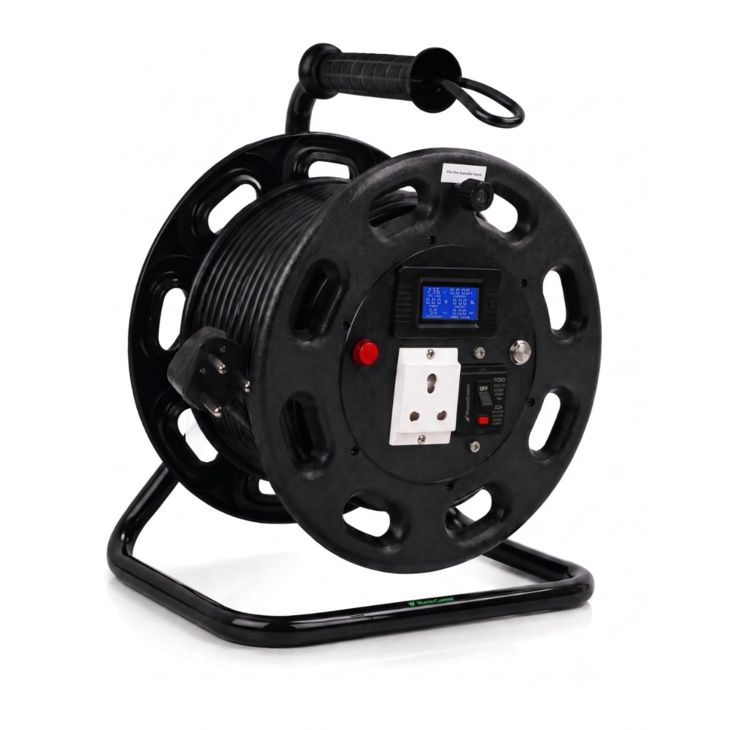 WunderCurrent® EV Charger with 25 Metres of 4 Sq Mm 3-Core Cable 6-in-1 Digital Energy Metre External Earthing Mechanism (W3 Ultra)-image-24