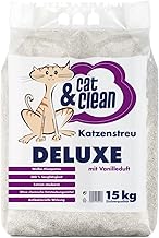 Deluxe with Vanilla Scent 15 kg Bag Cat Litter Premium Clumping Litter Extremely Absorbent Natural Product Made of Bentonite
