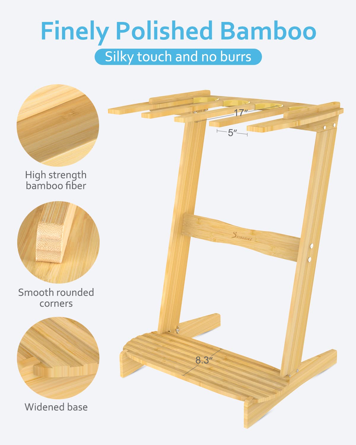Amazon.com: YINGDIKE Surfboard Rack, Bamboo Surf Stand - Vertical