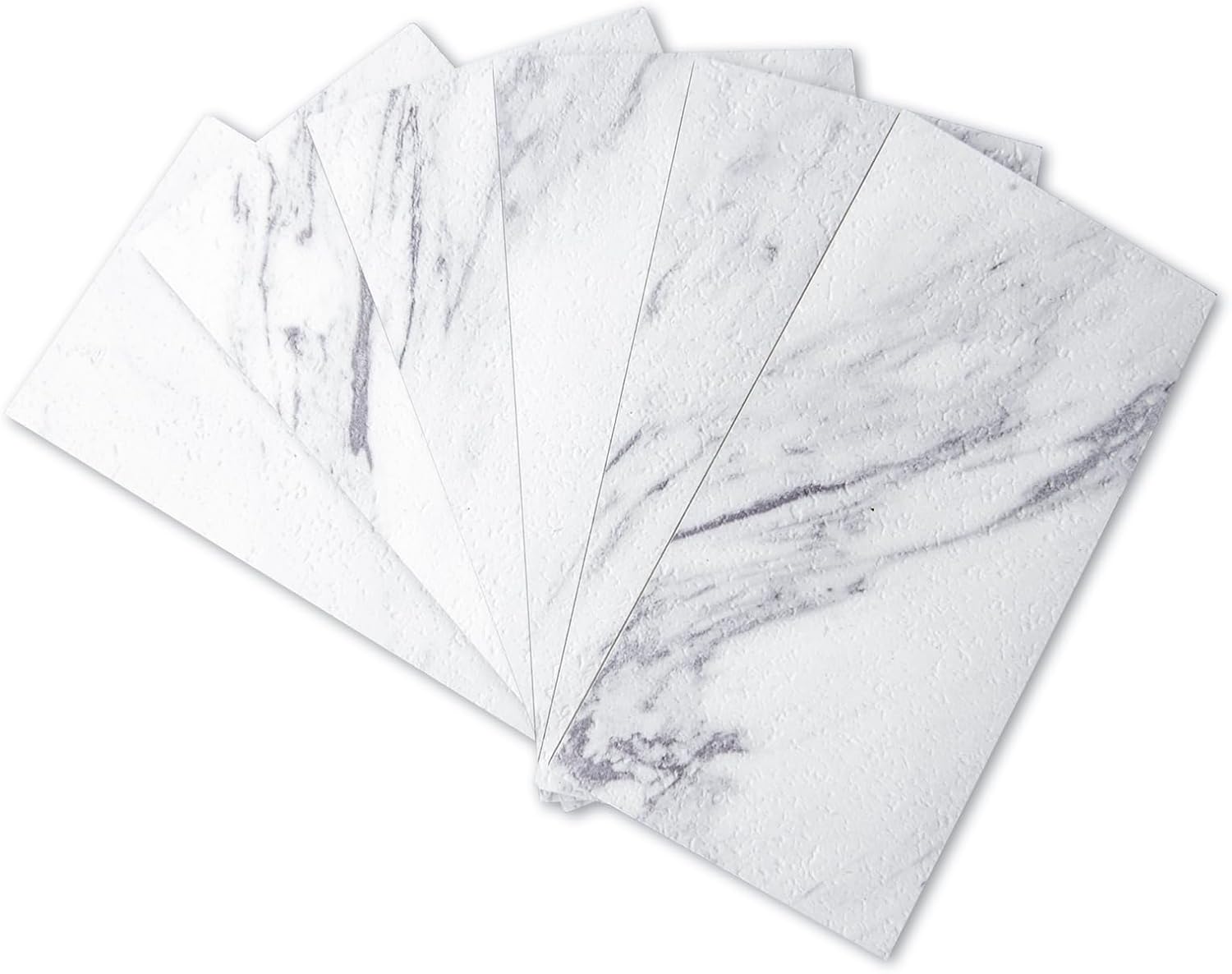 Art3d 102-Piece Peel and Stick Tile Backsplash for Kitchen Bathroom, 3in. × 6in. Stick on Subway Tile White Granite 3" X 6“ White Granite 102