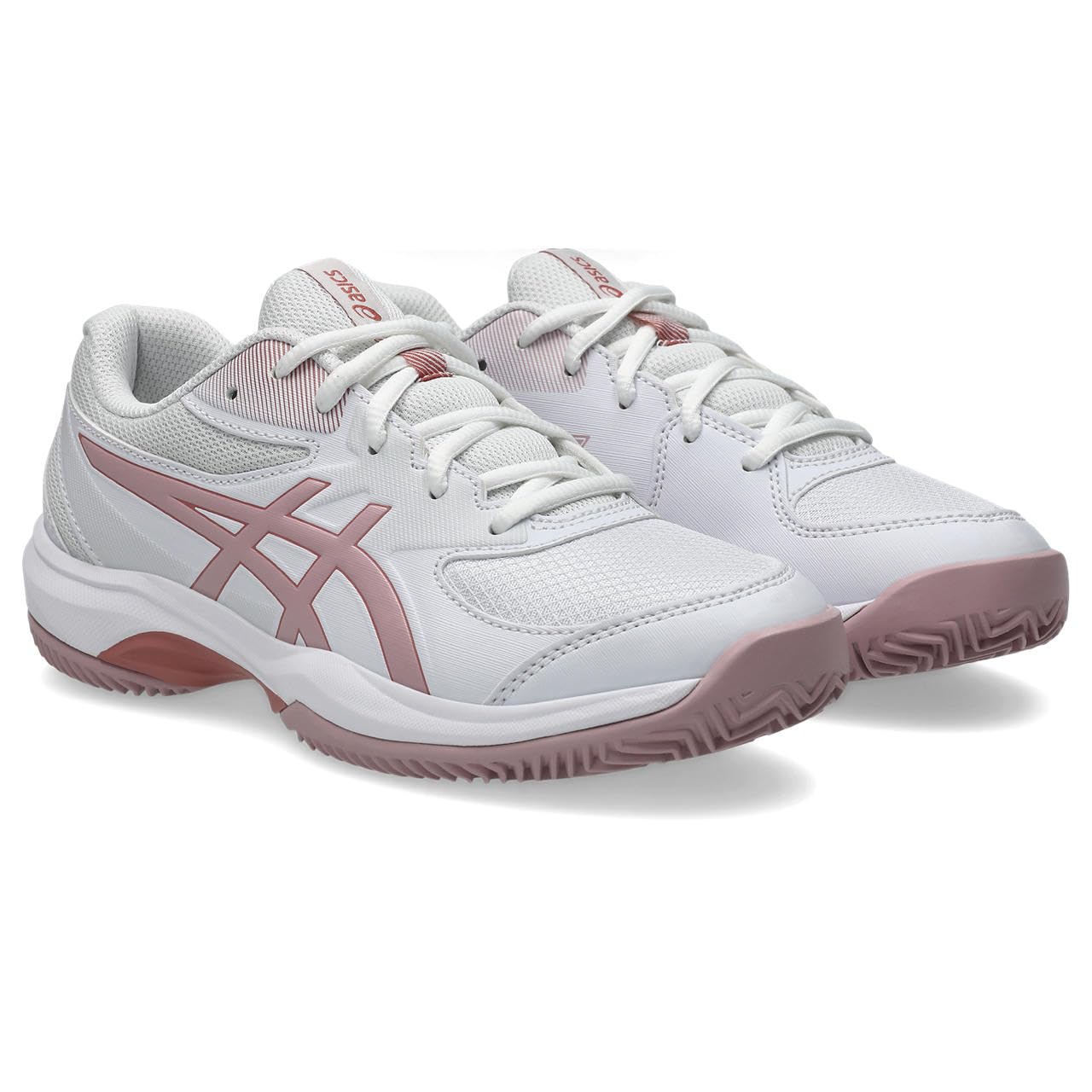 ASICS Boys Gel-Game Gs Clay/Oc Sneaker, White Morganite, 4.5 UK