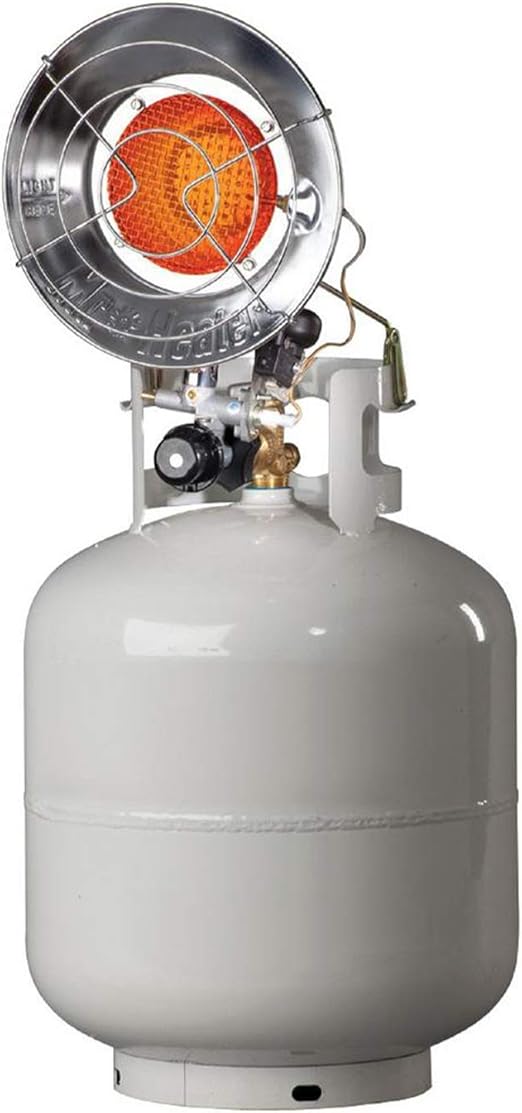 Mr Heater F242105 10-15K BTU Spark Ignition Tank Top Propane Patio Heater
