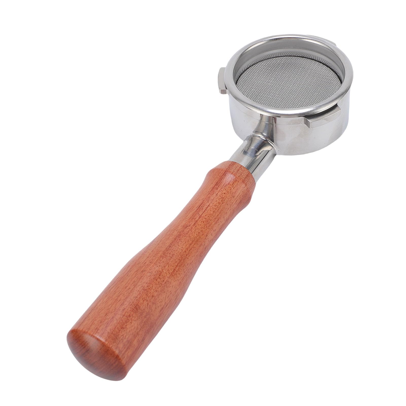 Portafiltro Universal de 3 Orejas, Filtro de café sin Fondo de 58 Mm con de Madera para Entusiastas de Gemilai