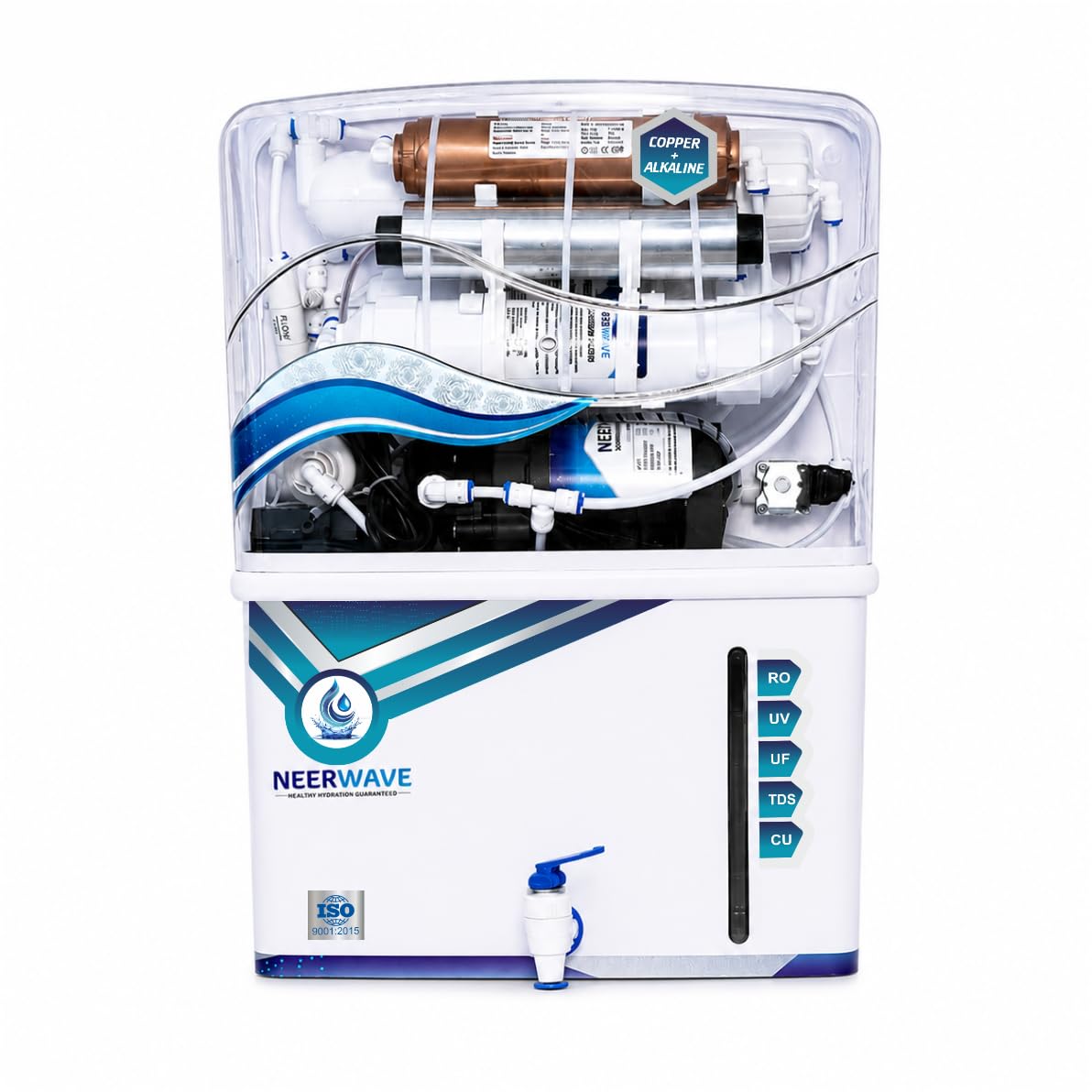 S04 Copper Mineral RO+UV+UF Water Purifier | 4-in-1 Mineral (Cu, Ca, Mg, Zn) | 12L Storage | TDS Controller | White-image-33