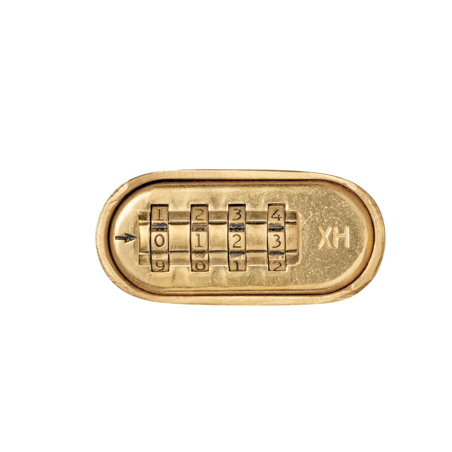 ABUS Candado de combinación 180IB/50 - candado de latón - resistente a la intemperie - con código numérico personalizable - nivel de seguridad ABUS 5 - color latón