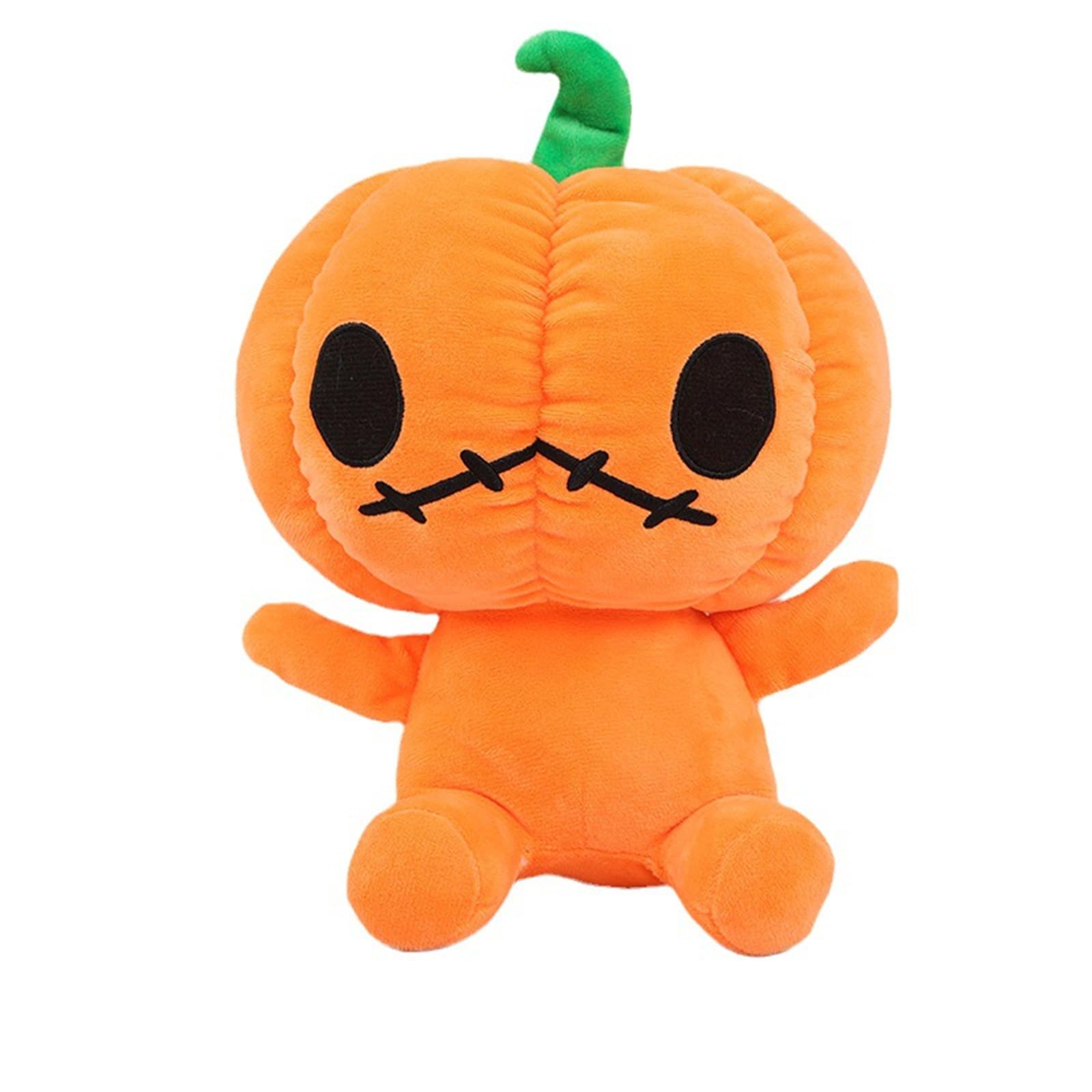 Alytimes 30CM Halloween Plush Pumpkin Decor Doll, Cute Orange Pumpkins Pillow Soft Pumpkin Cushion Living Room Pumpkins Plush Toy Ornament