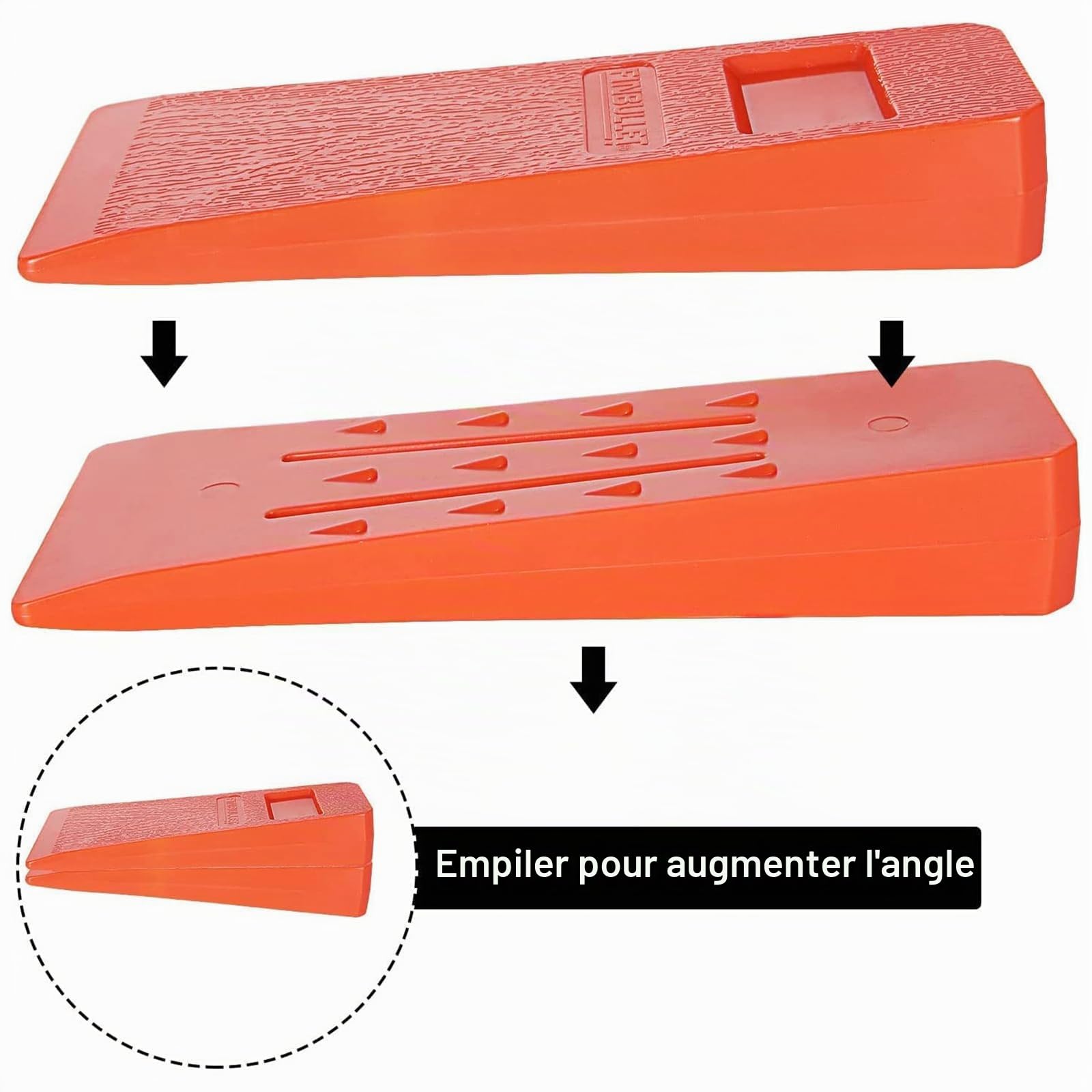 7 Pièces Coin Abattage 6 Pouces,Coins D'Abattage D'Arbres,Coin Dabattage Plastique,Coin d'abattage,Cale Dabattage pour Tronçonneuse,Coins d'abattage en Plastique,Cales d’abattage