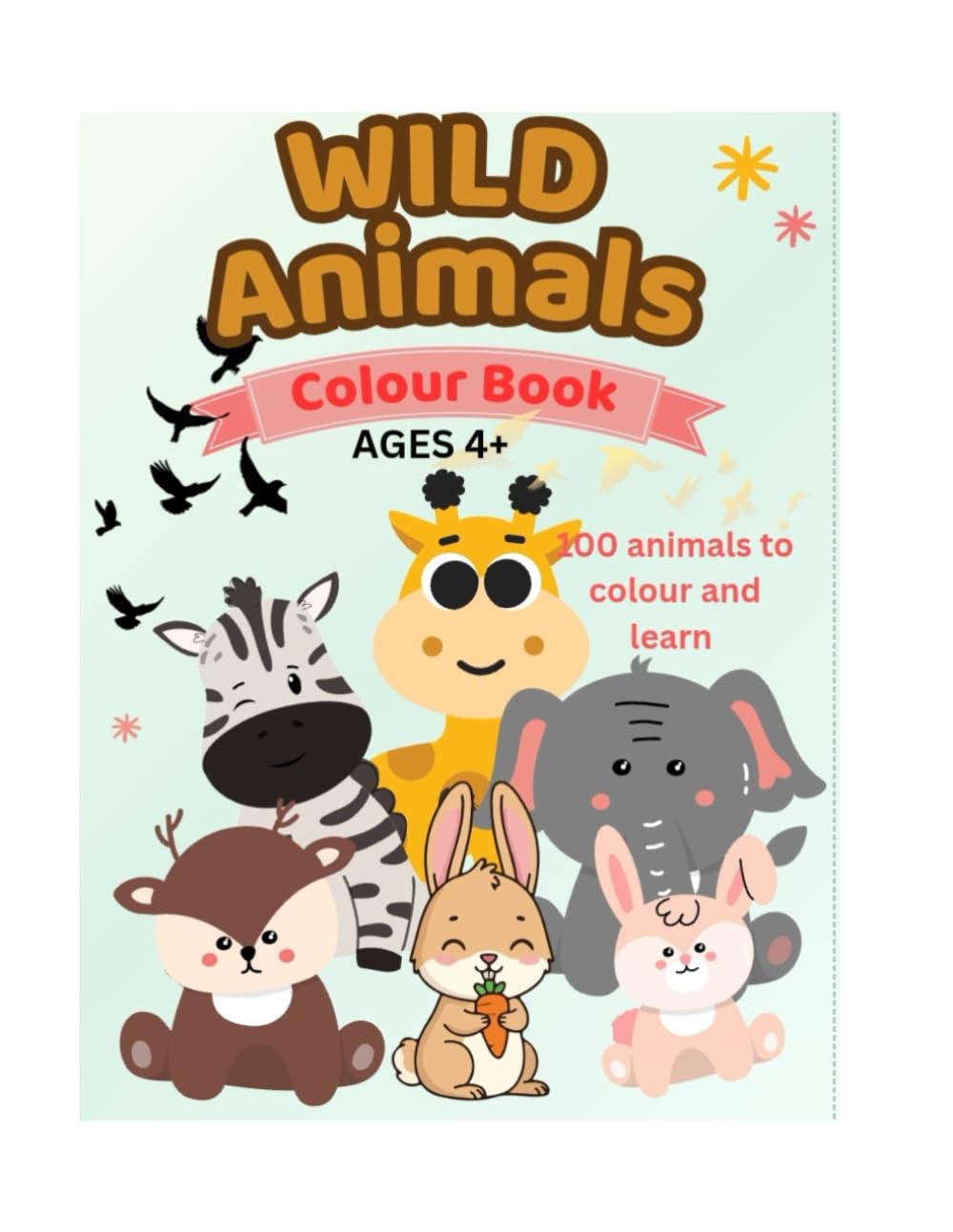 WILD Animals Colour Book