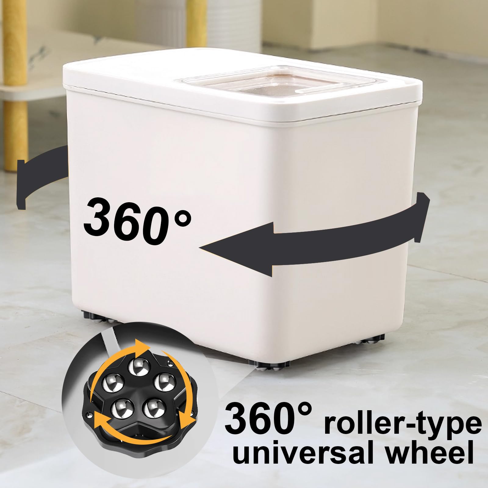 Rotelle Per Mobili [8 Pezzi] - Ruote Girevoli Autoadesive Con 5 Sfere, Carico 400kg Per Spostare Mobili Pesanti