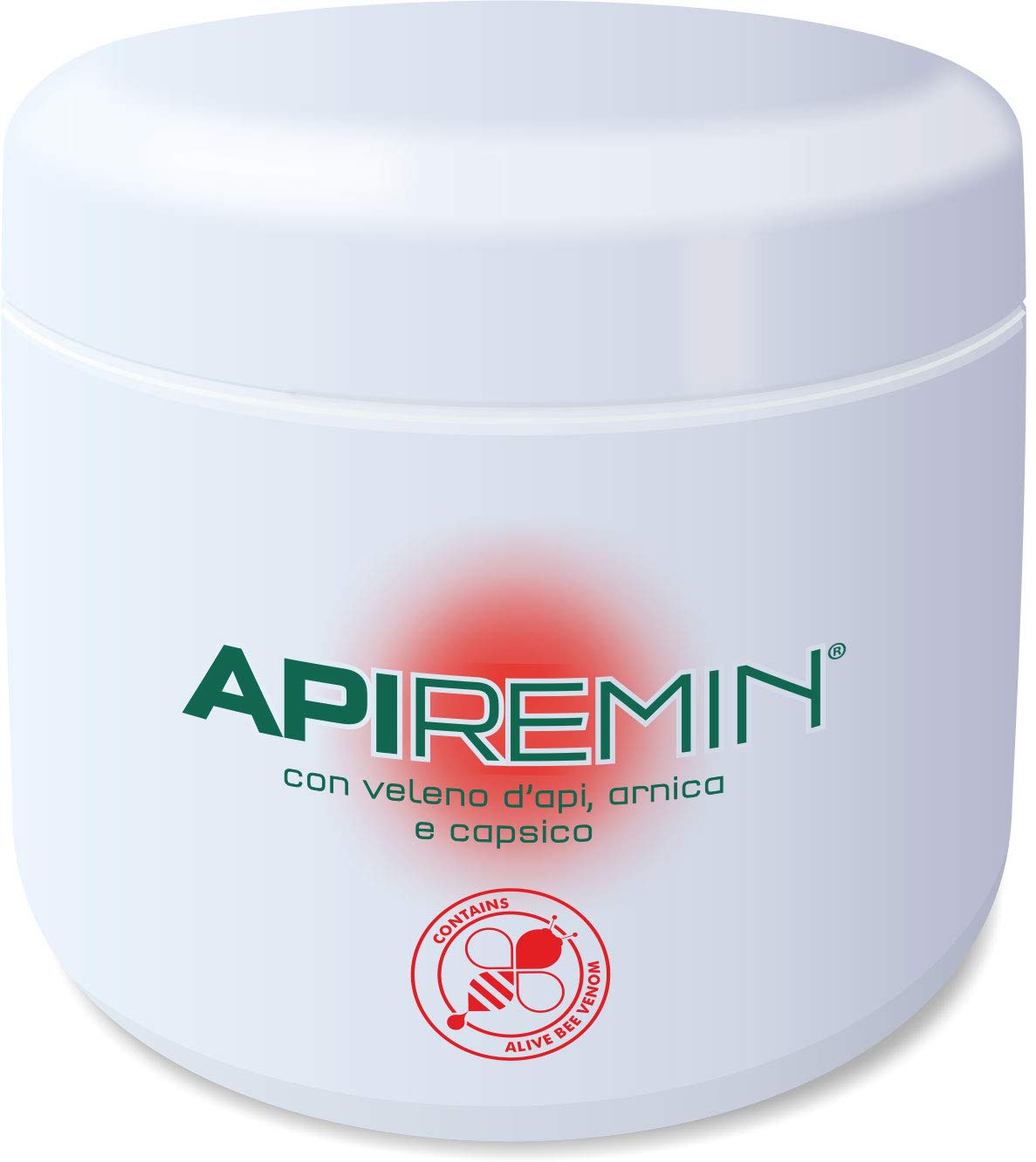 ApiRemin Crema calmante con veneno de abeja, árnica y Capsicum en paquete de masaje de 500 ml
