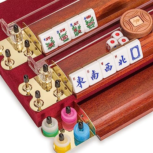 Juego de Mahjong Americano con 166 Fichas y Accesorios miniatura 2