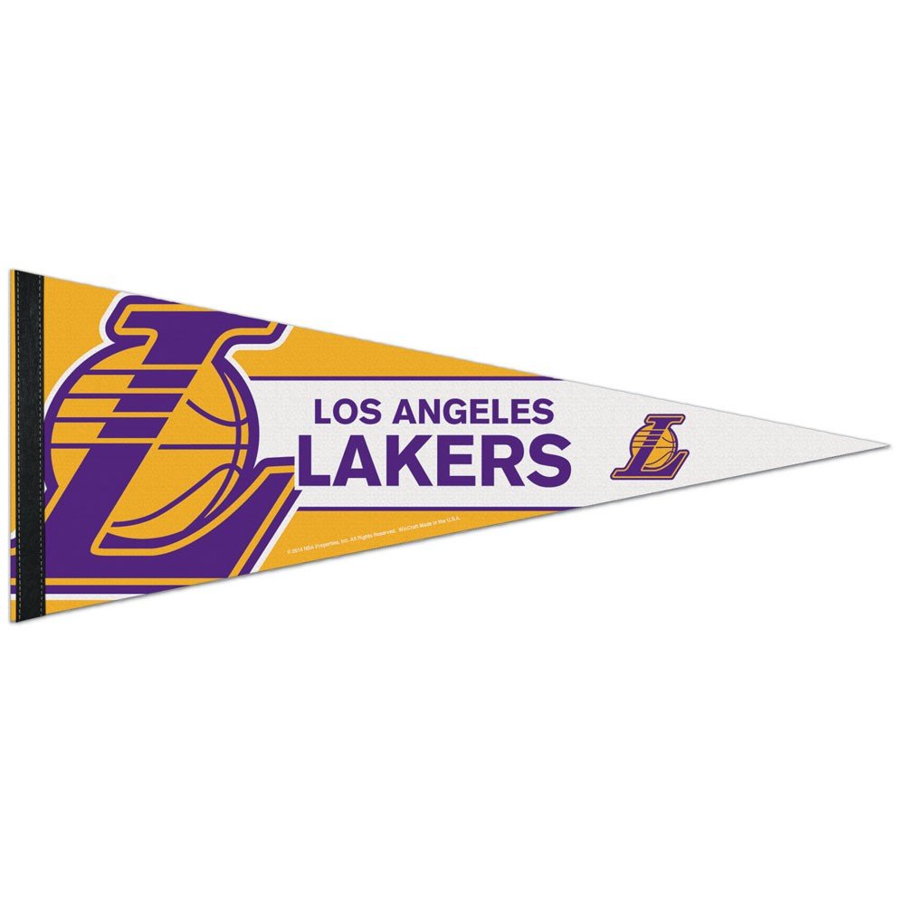 WinCraft NBA 69589014 Los Angeles Lakers Premium Pennant, 12" X 30"