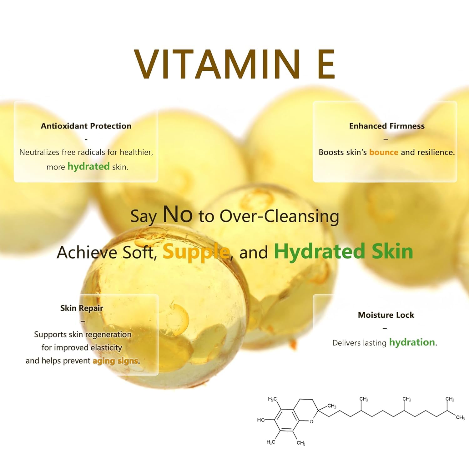 YOUFE Vitamin E Cleansing Balm (3oz), Removes Waterproof Makeup & SPF, Hydrating, No Double Cleanse, Korean Oil-Based, Vegan - Image 3