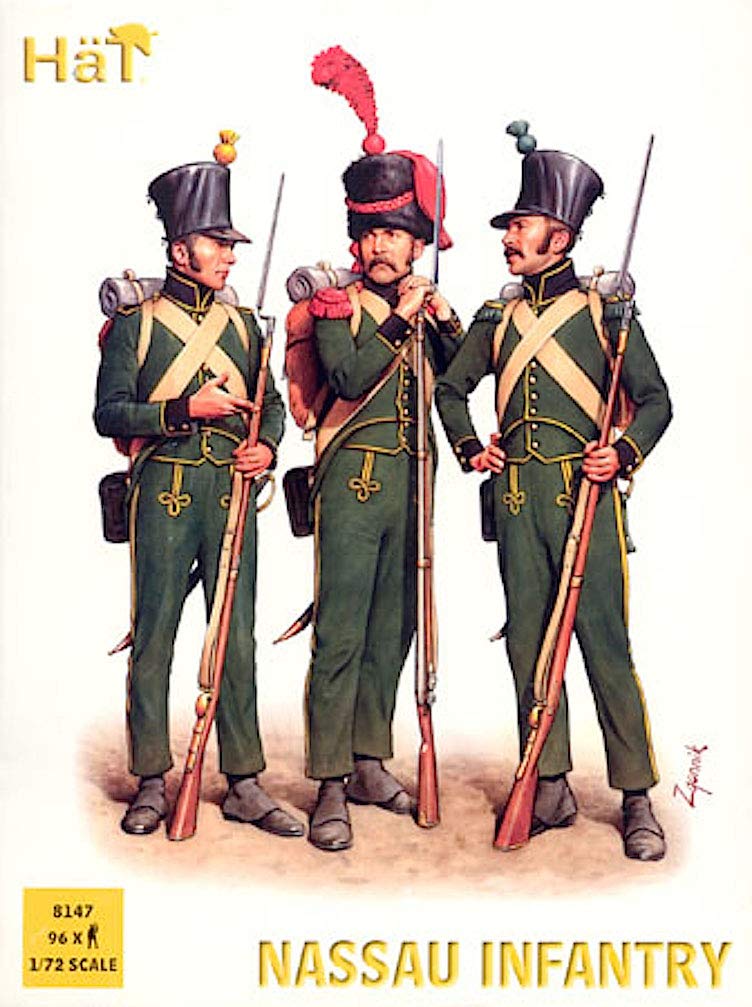 HAT Industrie 1/72 Nassau Infantry x 96 figures per box # 8147