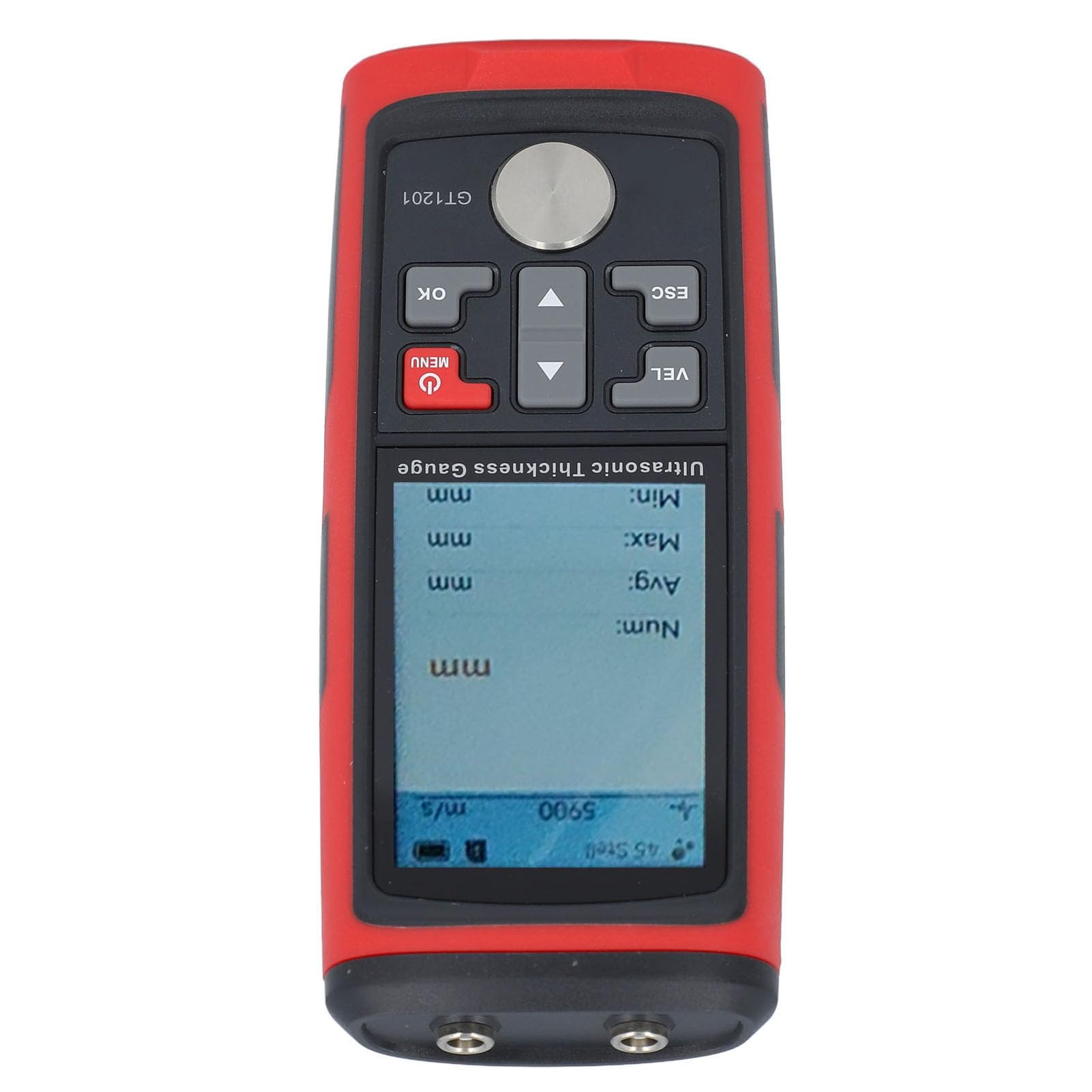 Walfront Probador de Espesor Digital Medidor de Espesor Ultrasónico, Medición de Altamente Precisa, Fácil Calibración y Ajuste, Medidor de Ultrasónico Compacto y Versátil con