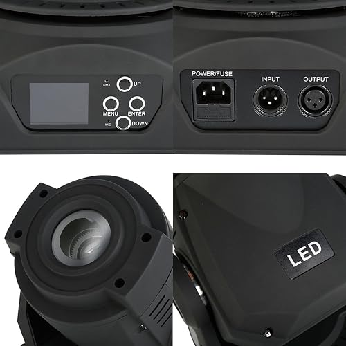 Miniatura 5 de TENGCHANG 90W 3 faceta Prisma LED Spot móvil principal luz DMX DJ etapa GOBO iluminación