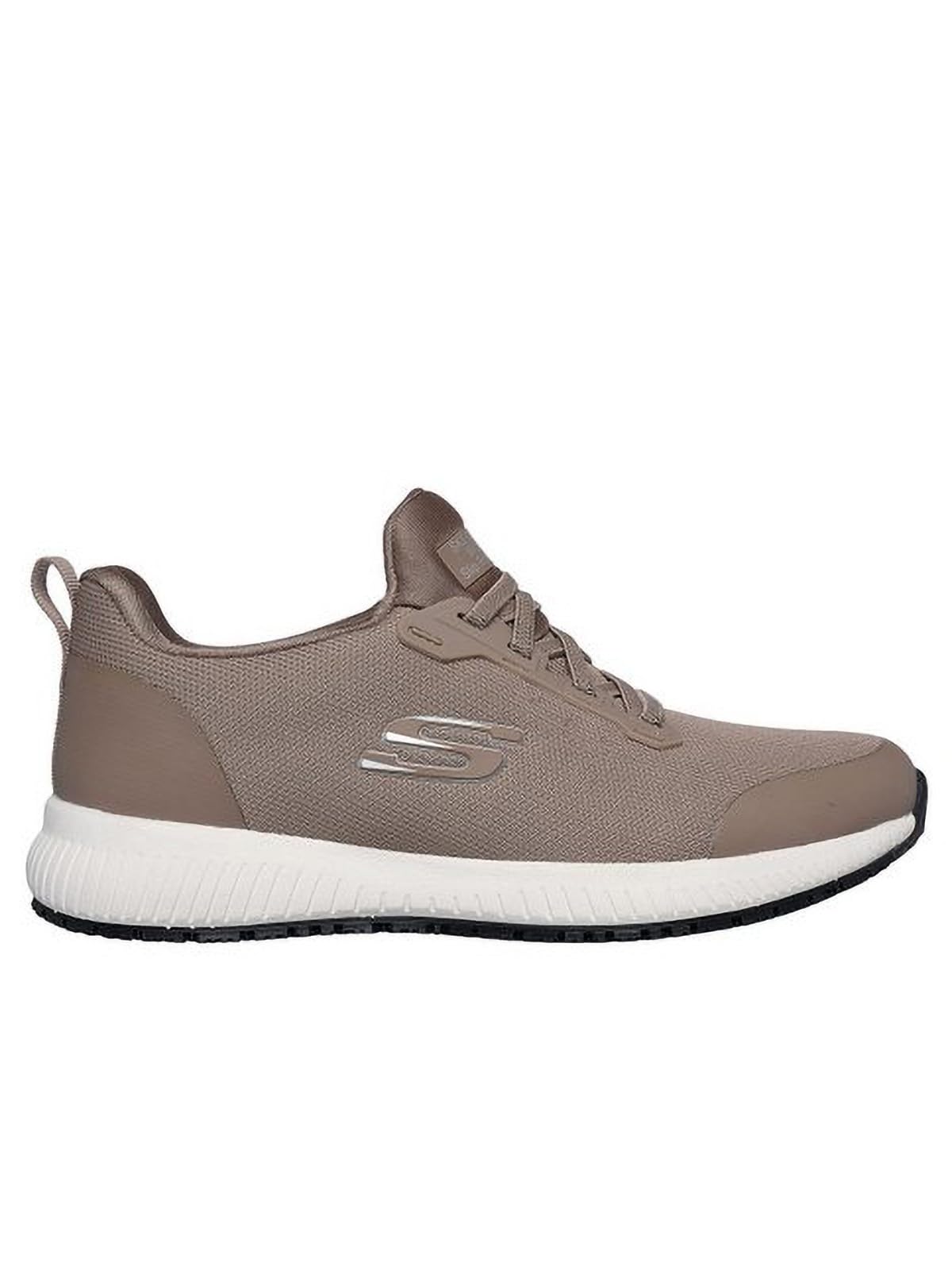 Skechers Women's Squad Sr Trainer, Taupe Flat Knit, 5.5 UK