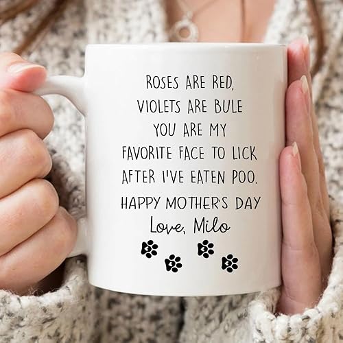 Regalos para el día de la madre para el día del padre y el perro las rosas personalizadas son rojas y violetas son azules eres mi cara favorita para