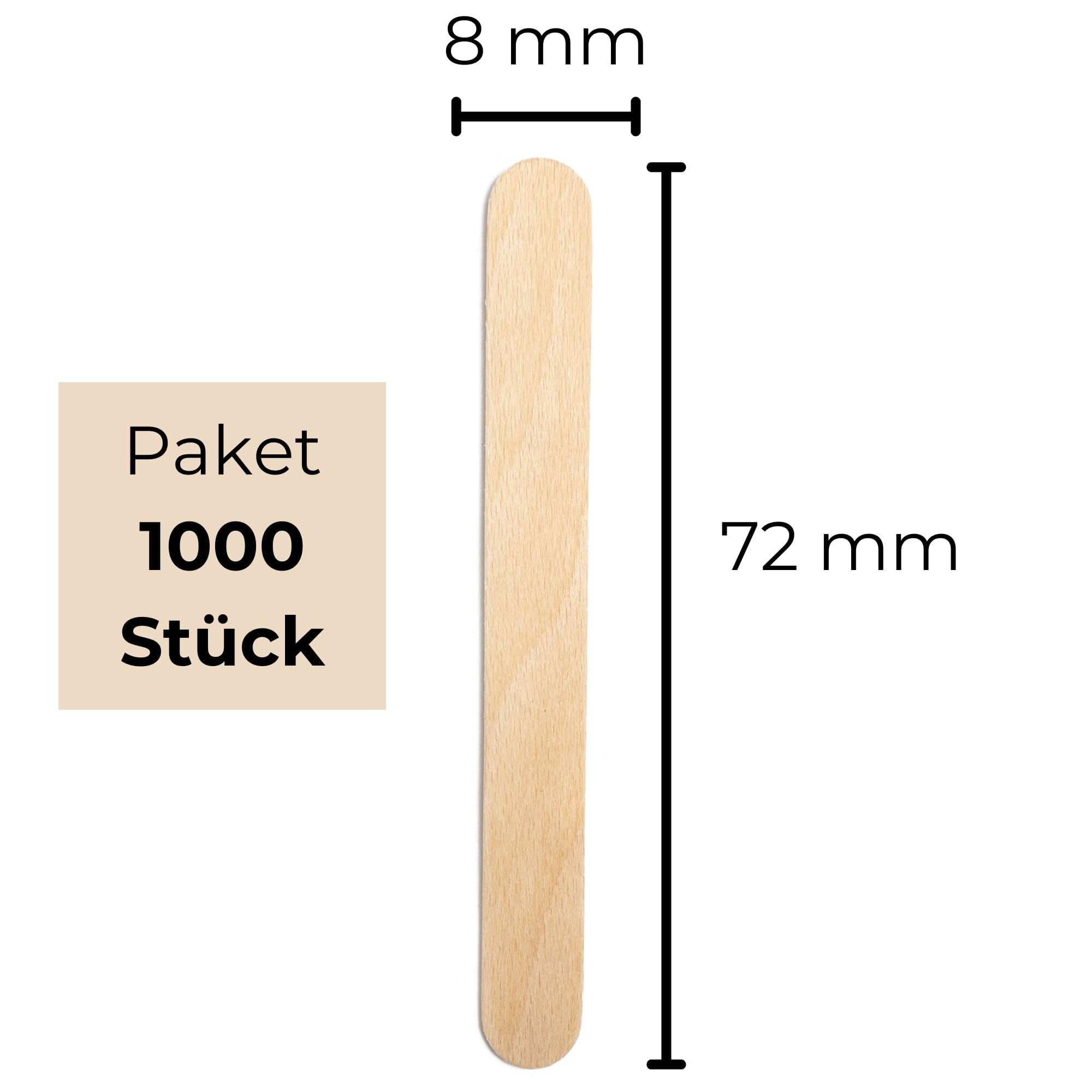 Cuillère à Glace En Bois 95mm 3x100pcs | | Tout Pour Le Nettoyage Et L'hygiène