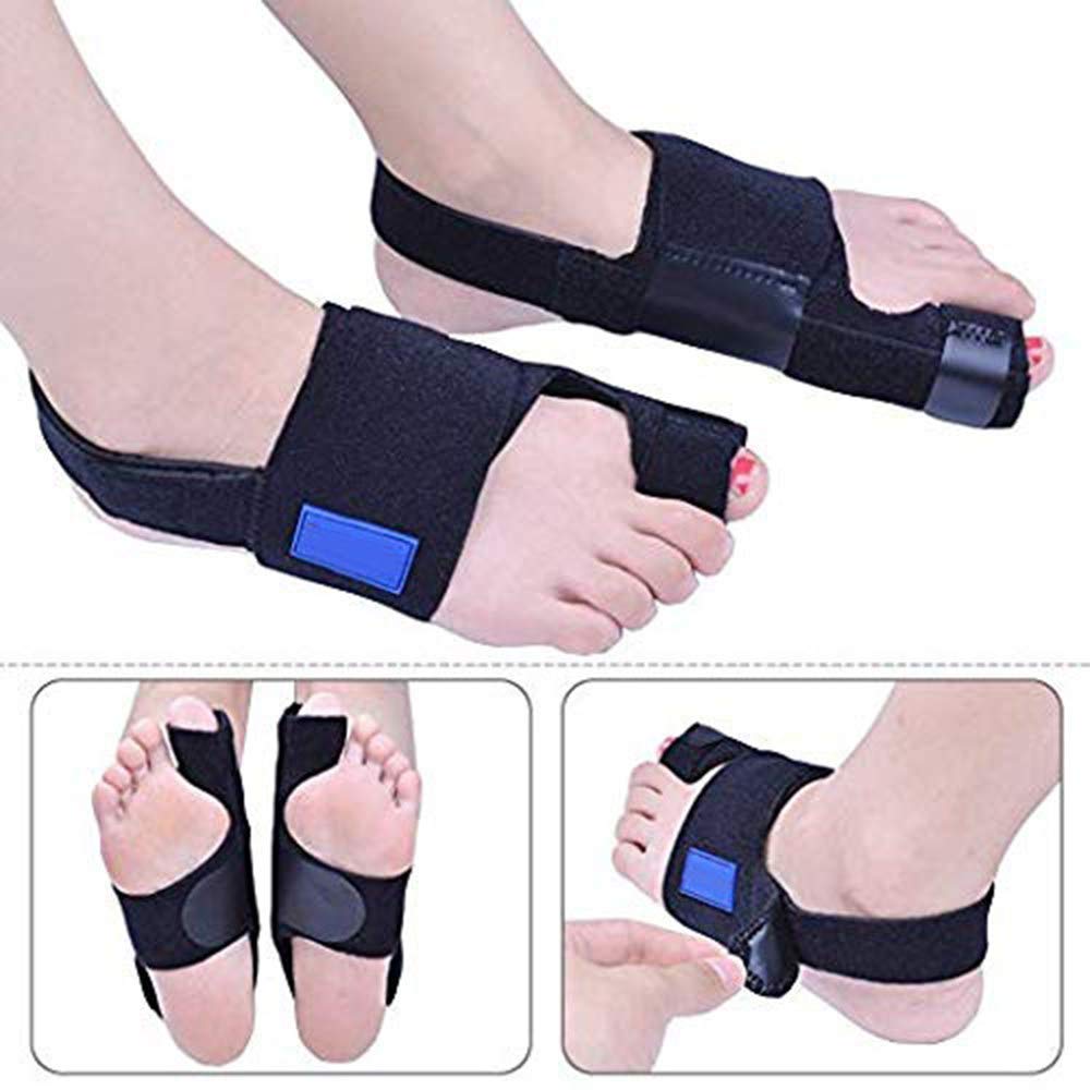 Corrector de juanetes, férulas y alisadores de Dedos gordos, separadores nocturnos, férulas de valgo para Alivio, Calcetines separadores para Hombres Grandes