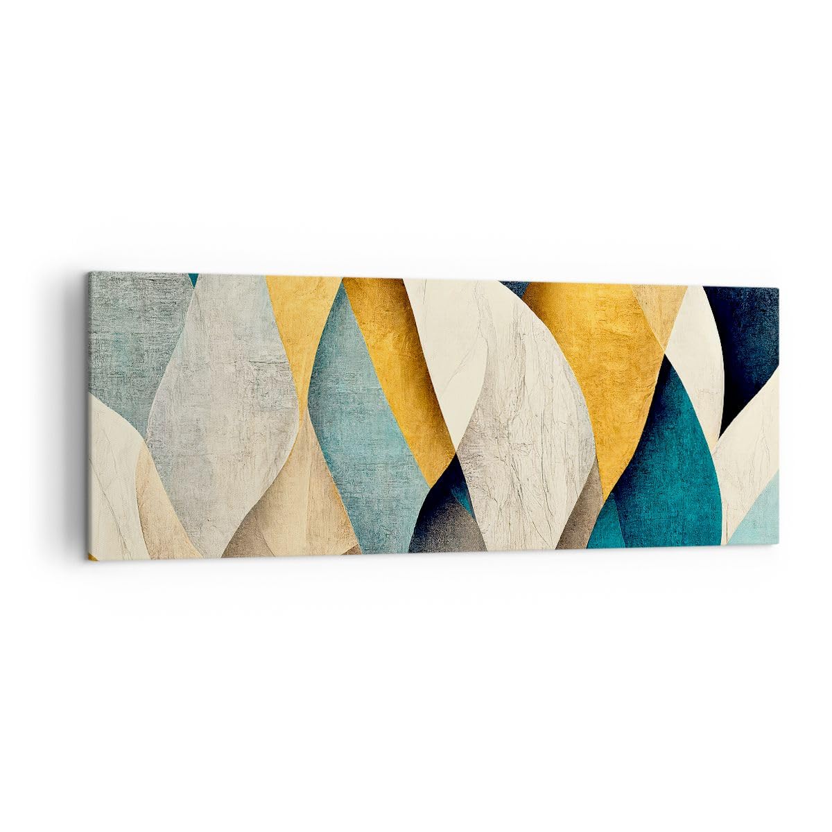 Quadro Su Tela Astratto 140x50cm - Decorazione Moderna Per Pareti - Foto 9