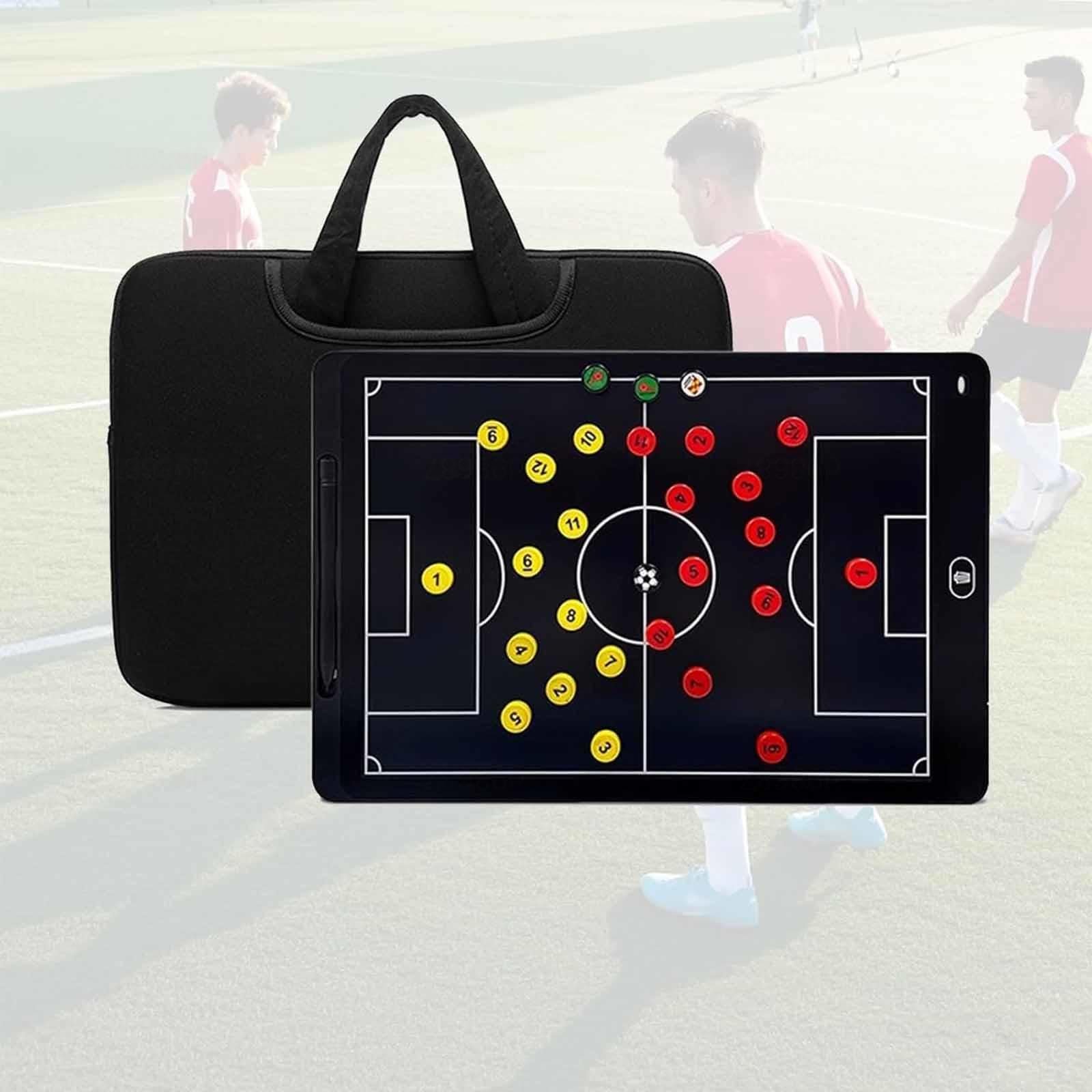 Lavagne magnetiche elettroniche per allenamento di calcio - Lavagnetta per allenamento di calcio LCD da 13,7/9,5 pollici, lavagnetta strategica professionale cancellabile portatile