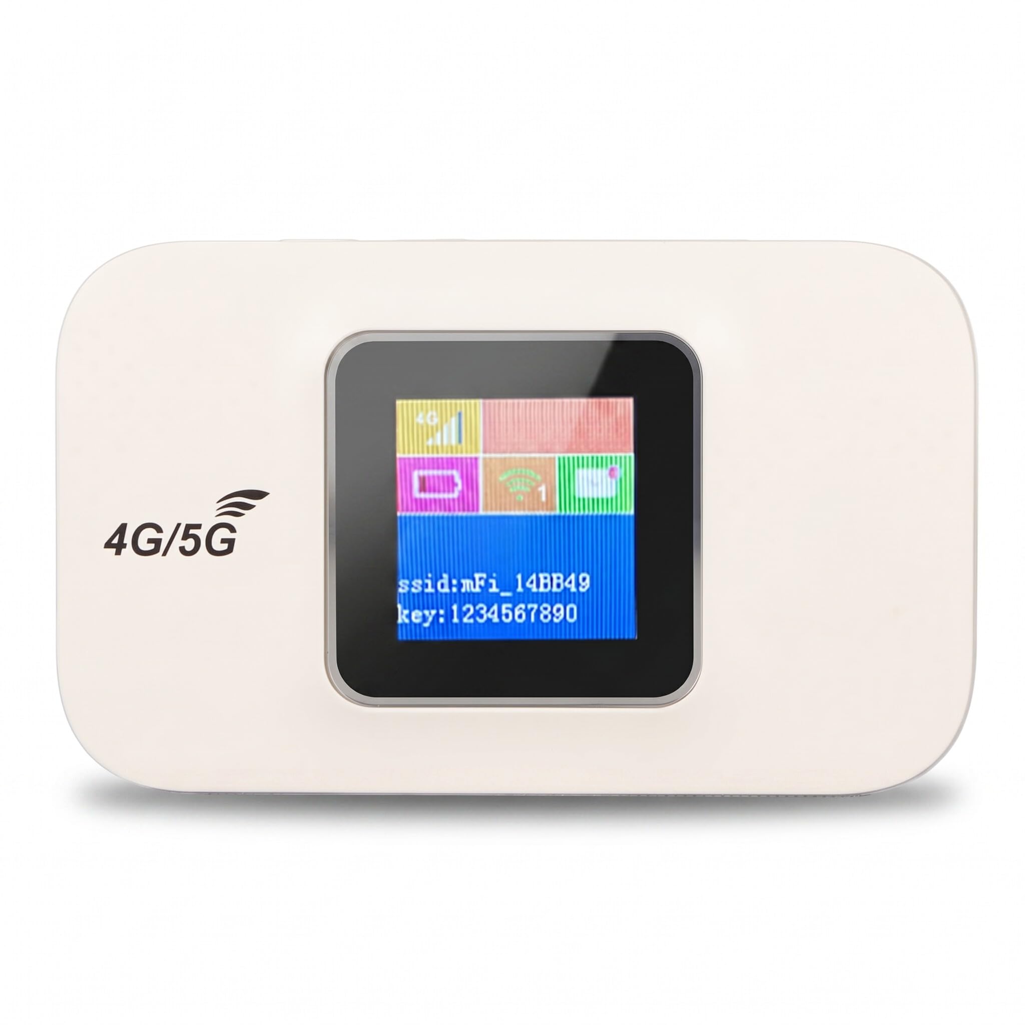 Topiky Punto de Acceso WiFi Móvil, WiFi Portátil para Viajes con Pantalla LED, Dispositivo WiFi de Bolsillo de Alta Velocidad de 150 Mbps, Admite 10 Conexiones de Dispositivos