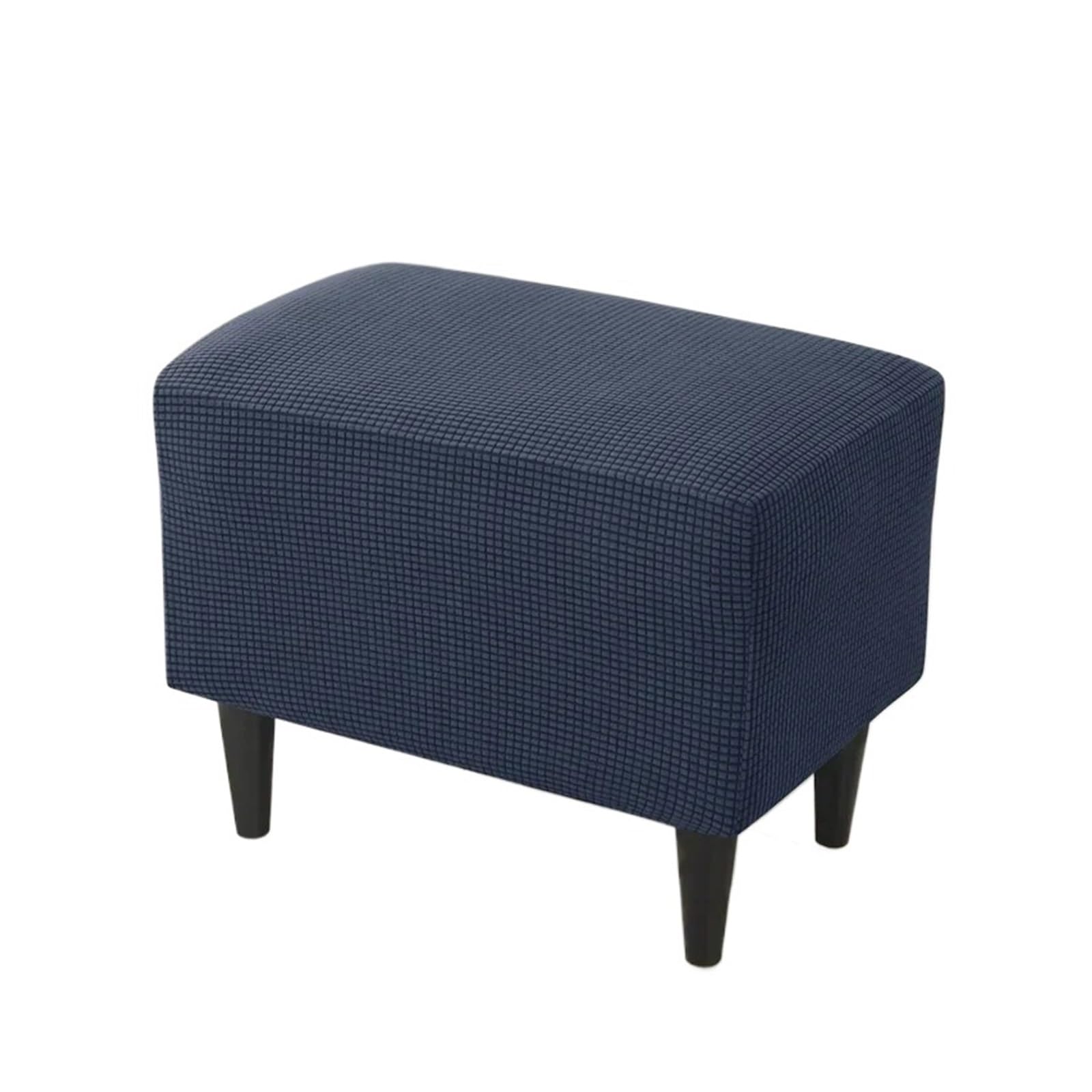 GCYEIDMA Wing Chair Slipcover Wing Chair Cover Stretch Wingback Armchair Covers Solid Color Relax Sofa Slipcovers with Seat Cushion(B13 Footstool Cover)
