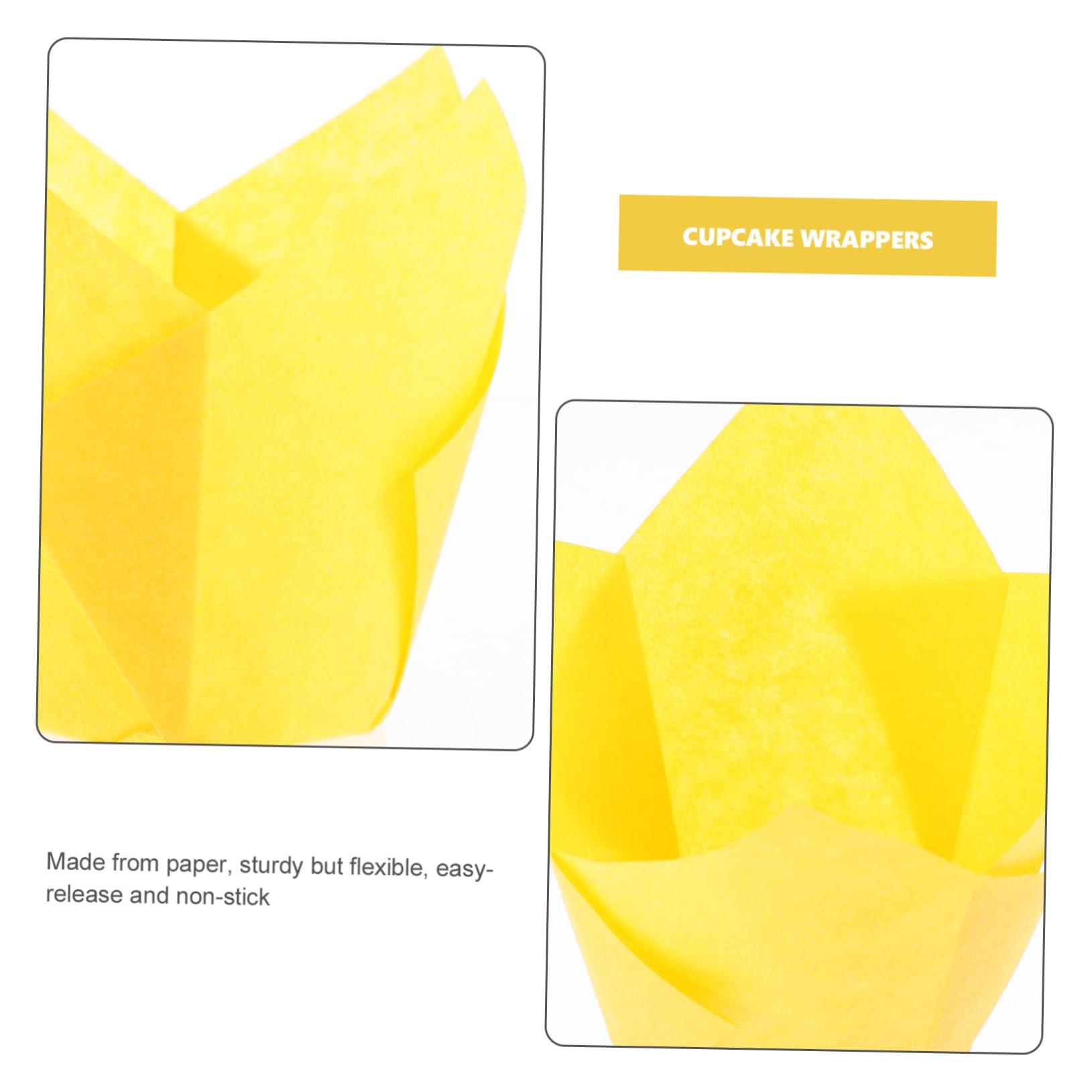 Ciieeo 300piezas Capacillos De Papel Para Forma De Loto Resistentes Al Calor y Aceites Para Muffins y Postres Color Naranja
