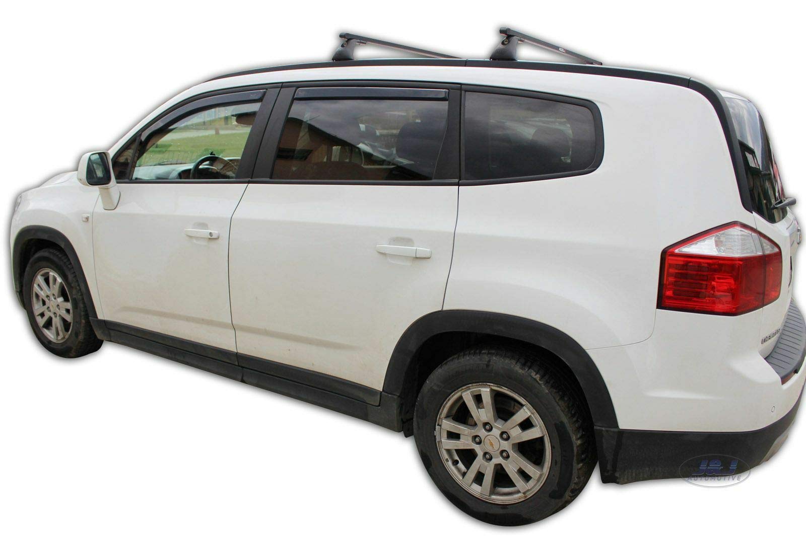 J&J AUTOMOTIVE Deflettori d'Aria per Chevrolet Orlando 5-Porte Berlina 2011-2018, Set da 4 Pezzi, Nero Fumé Oscurato Heko
