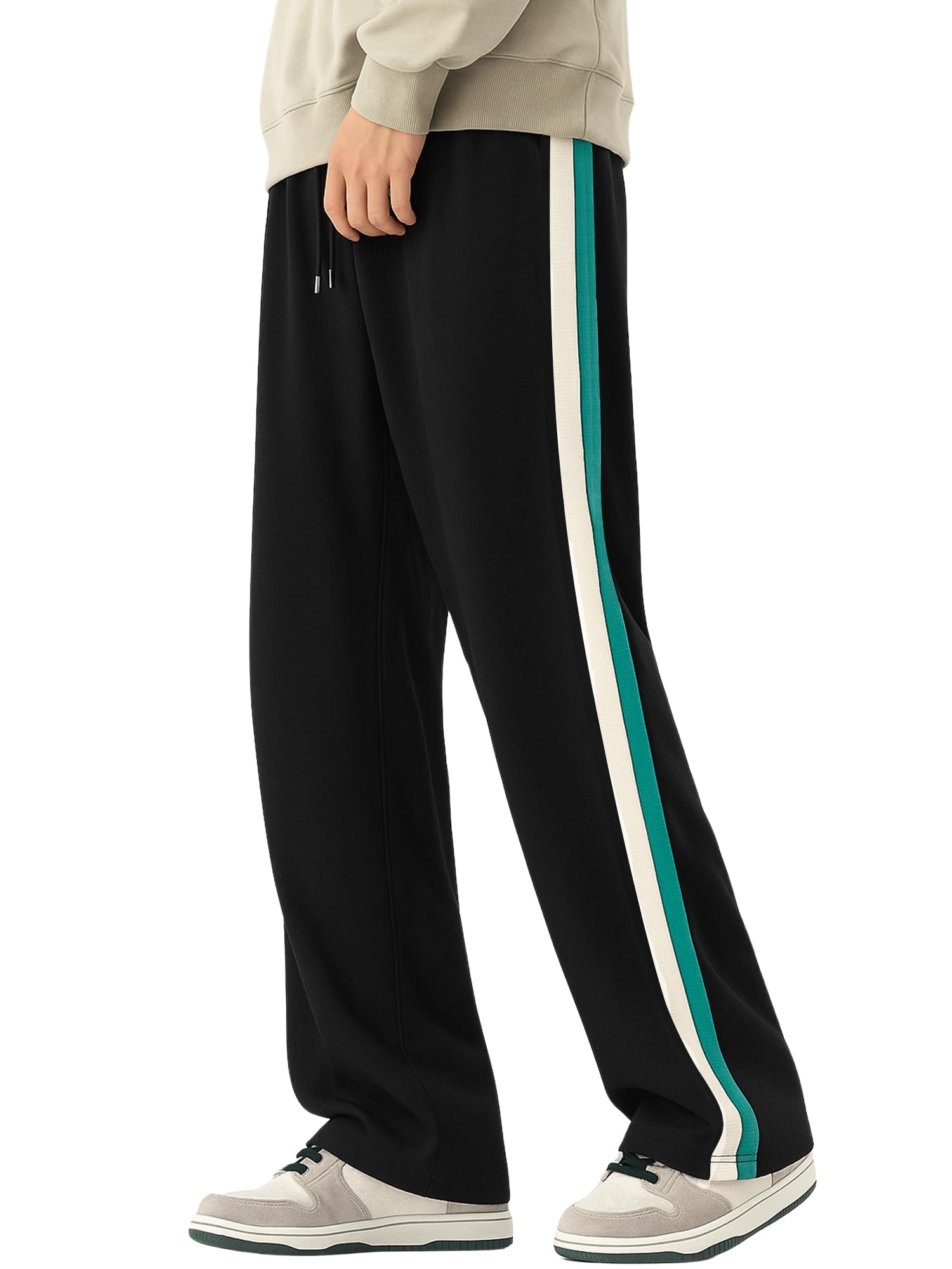 maniac || Mens || Dualtone Tape || Cotton || Baggy Fit || Trackpant-picture-34