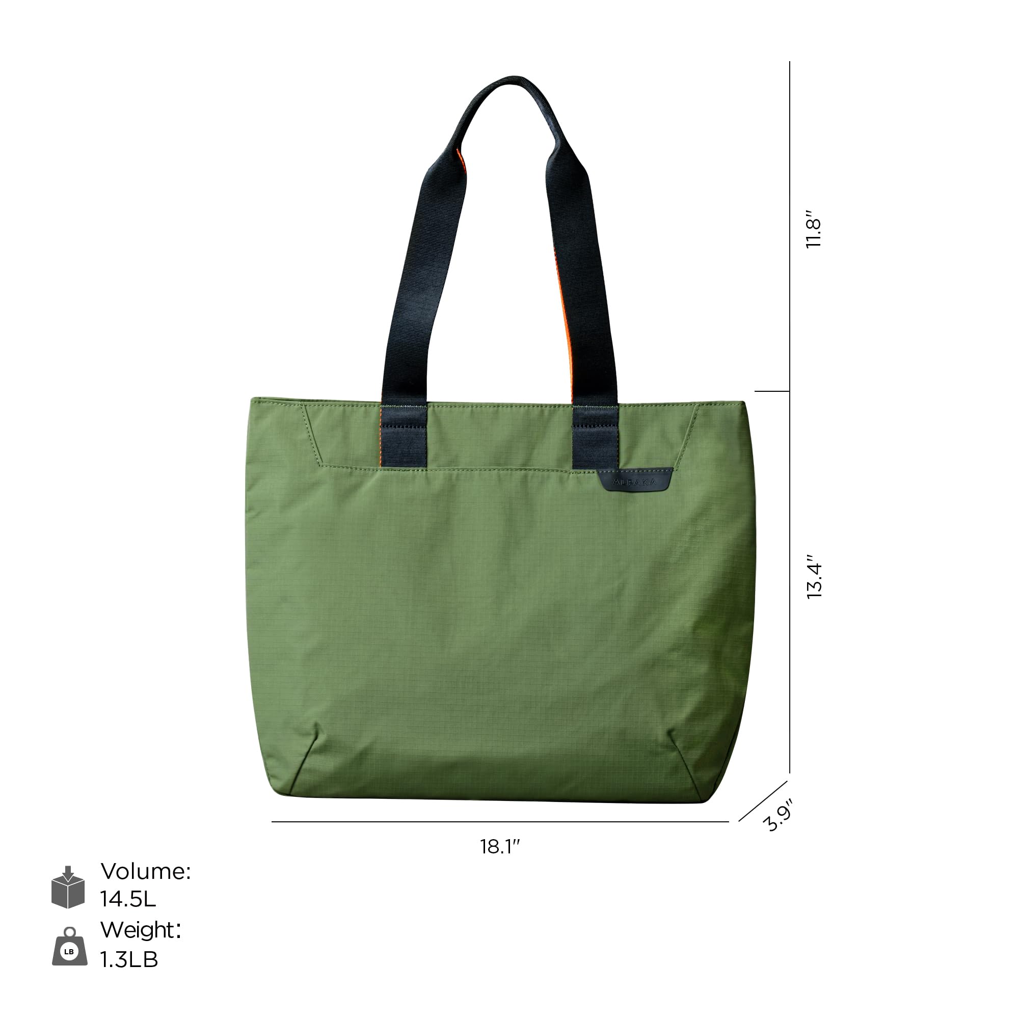 ALPAKA Elements Tote – Tote Bag Homme Femme 9L/14,5L/20L, Sac Cabas De Travail Pour Homme Avec Compartiment Ordinateur 11–16", Tote Bag Résistant À L’Eau Pour Bureau