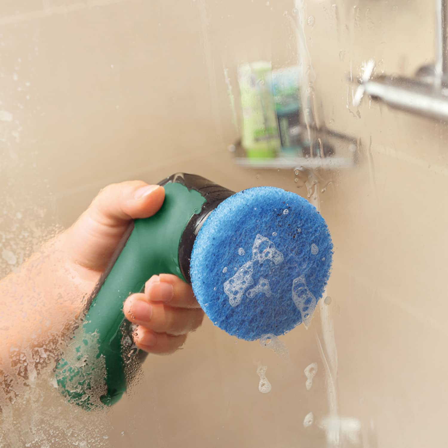 Bosch Home and Garden Akku Reinigungsbürste UniversalBrush Set inkl. 3X Bosch Küchenpad (integrierter 3,6-V-Akku, 1 Micro-USB-Kabel und 4 Reinigungsaufsätze enthalten, im Karton)