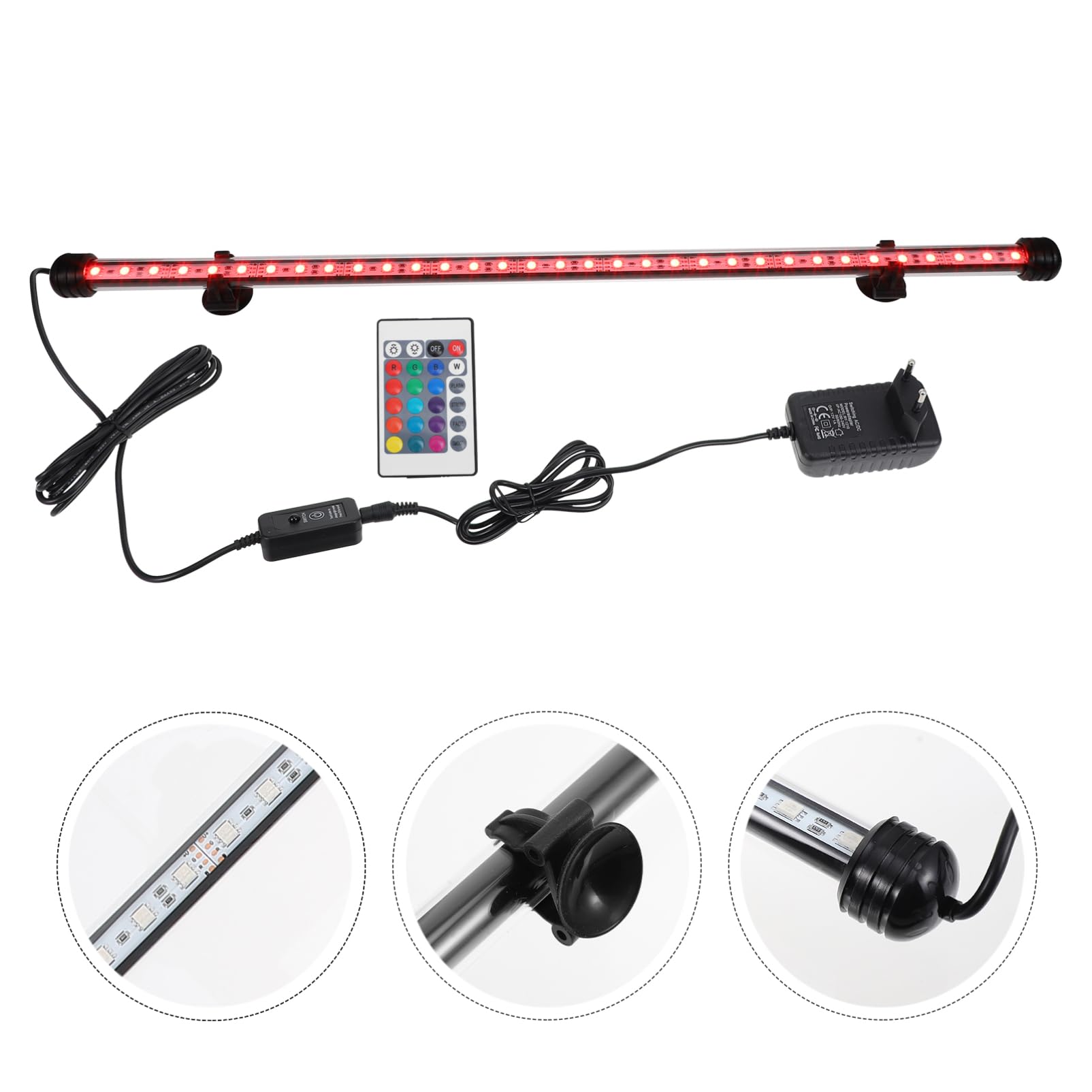 Toddmomy Luz Led Rgb Sumergible Para Decoración Paisajística Luz De Pecera Enchufe