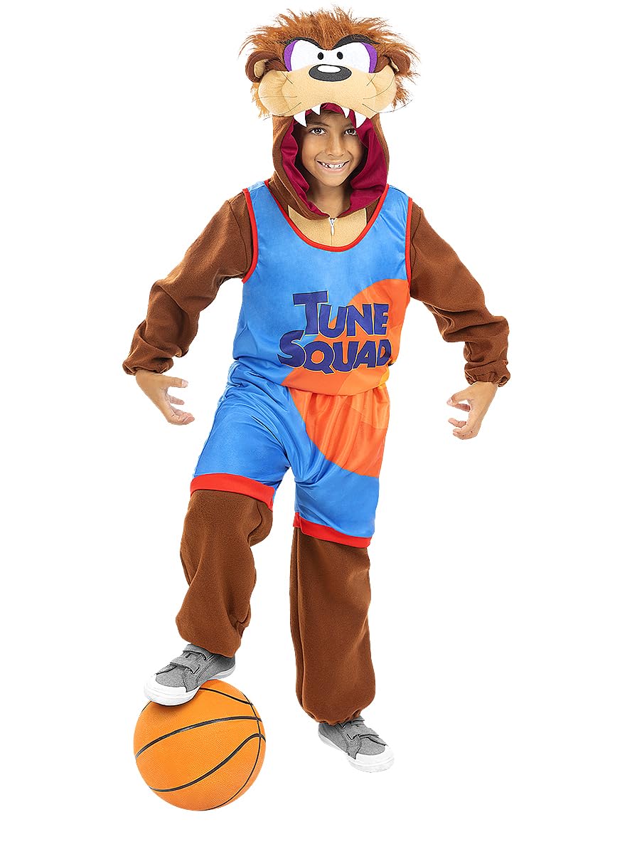 Funidelia | Costume Taz Space Jam - Looney Tunes per bambino Cartoni Animati - Costume per Bambini e accessori per Feste, Carnevale e Halloween - Marroni