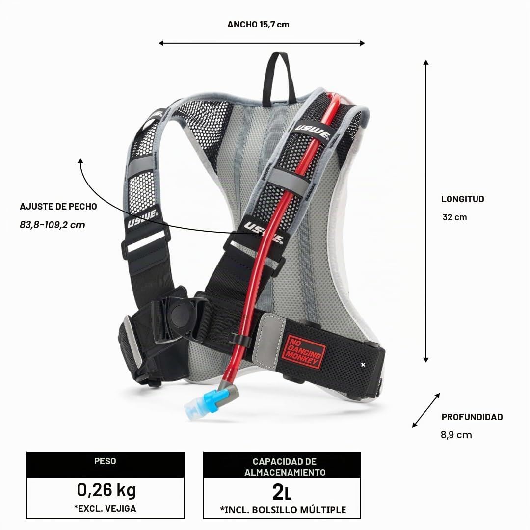 USWE Outlander Pro Mochila de hidratación con vejiga de hidratación de 2.0L/70 onzas