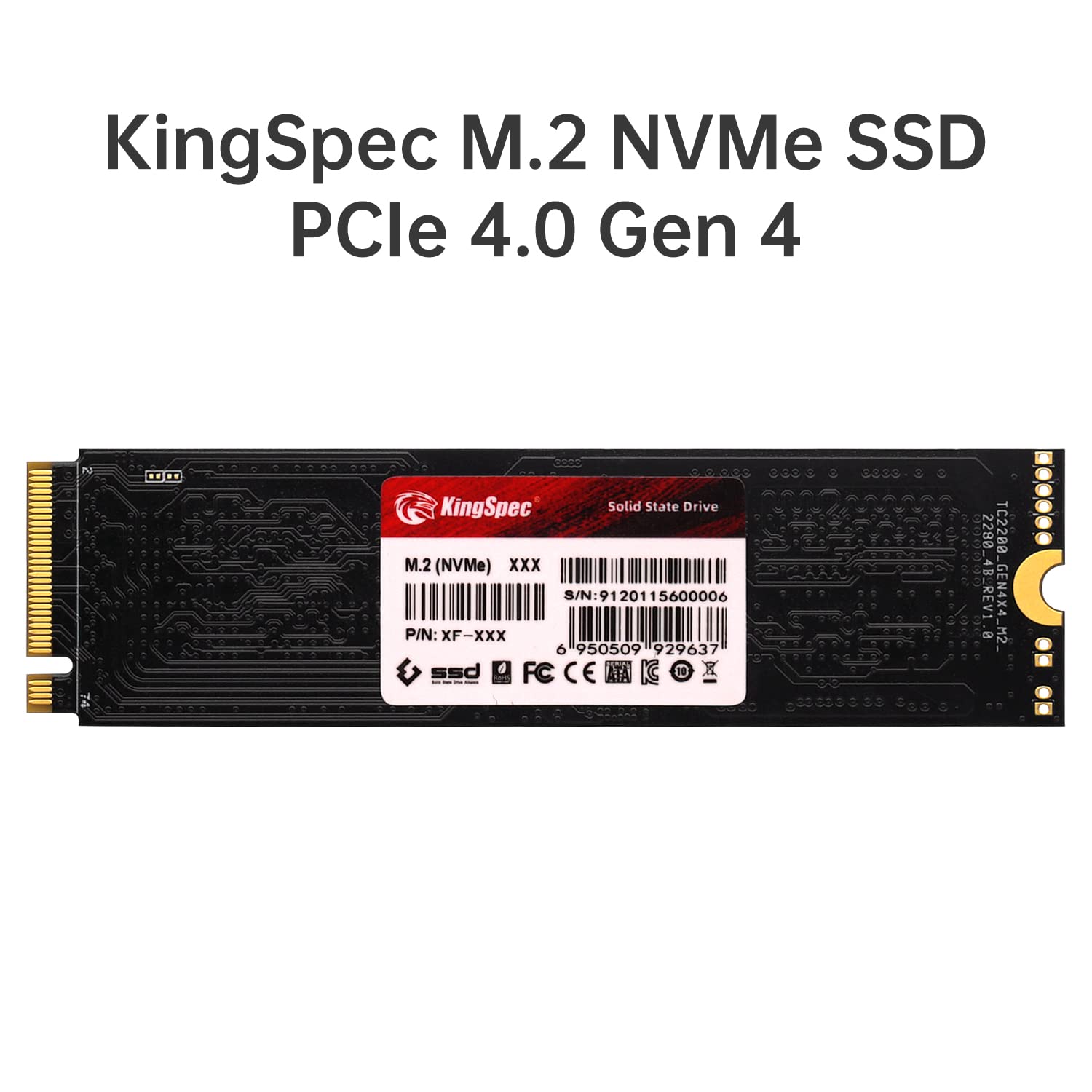 Amazon | KingSpec 1TB M.2 NVMe Gen4 SSD。最大5,000MB/秒