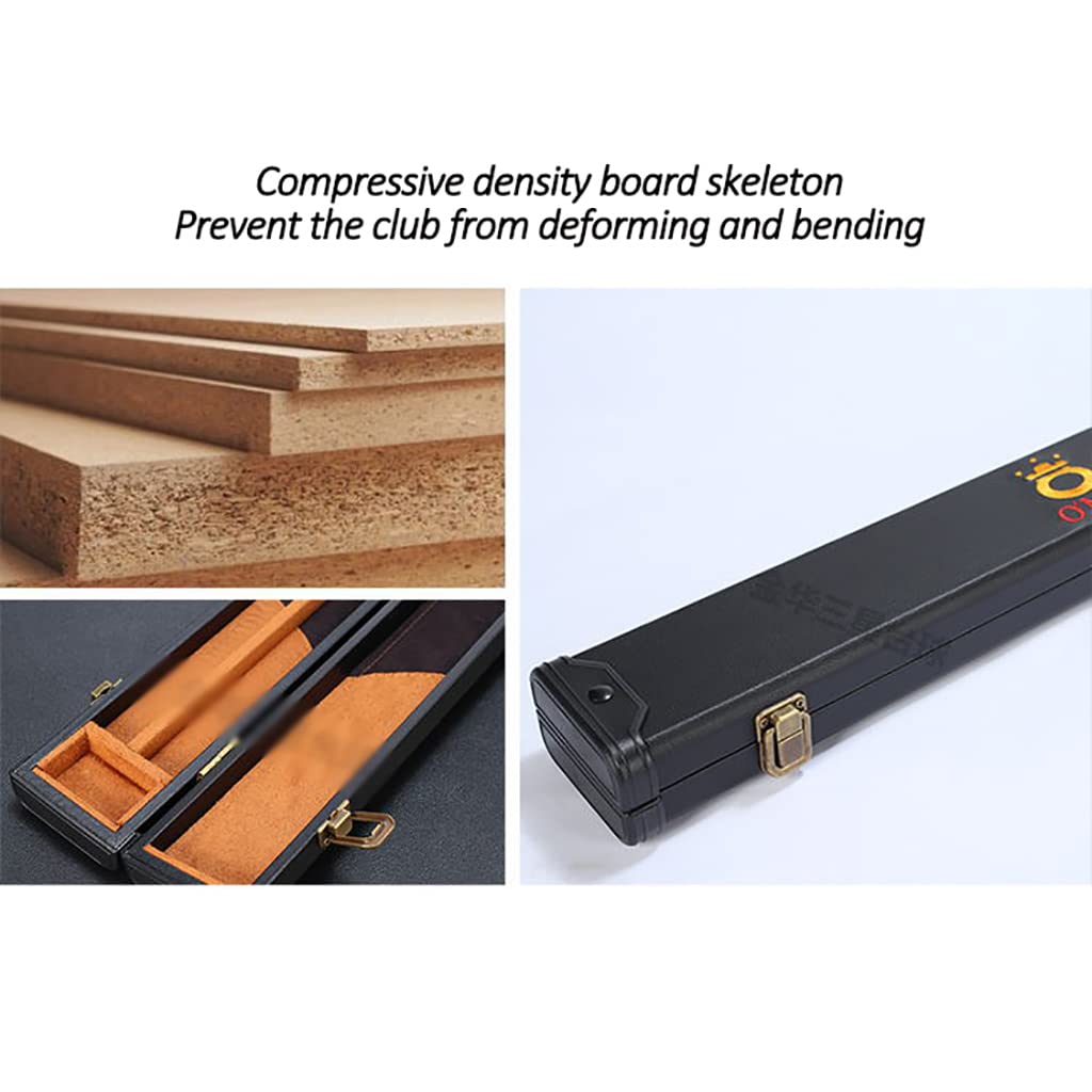 Estuche para Taco de Billar Unisex Caja para Tacos de Billar,Maletín rigido para Taco Billar (2 Unidades),Pool Snooker Cue Case Funda para Taco de Billar,Polipiel,Longitud 156 cm,3 Colores