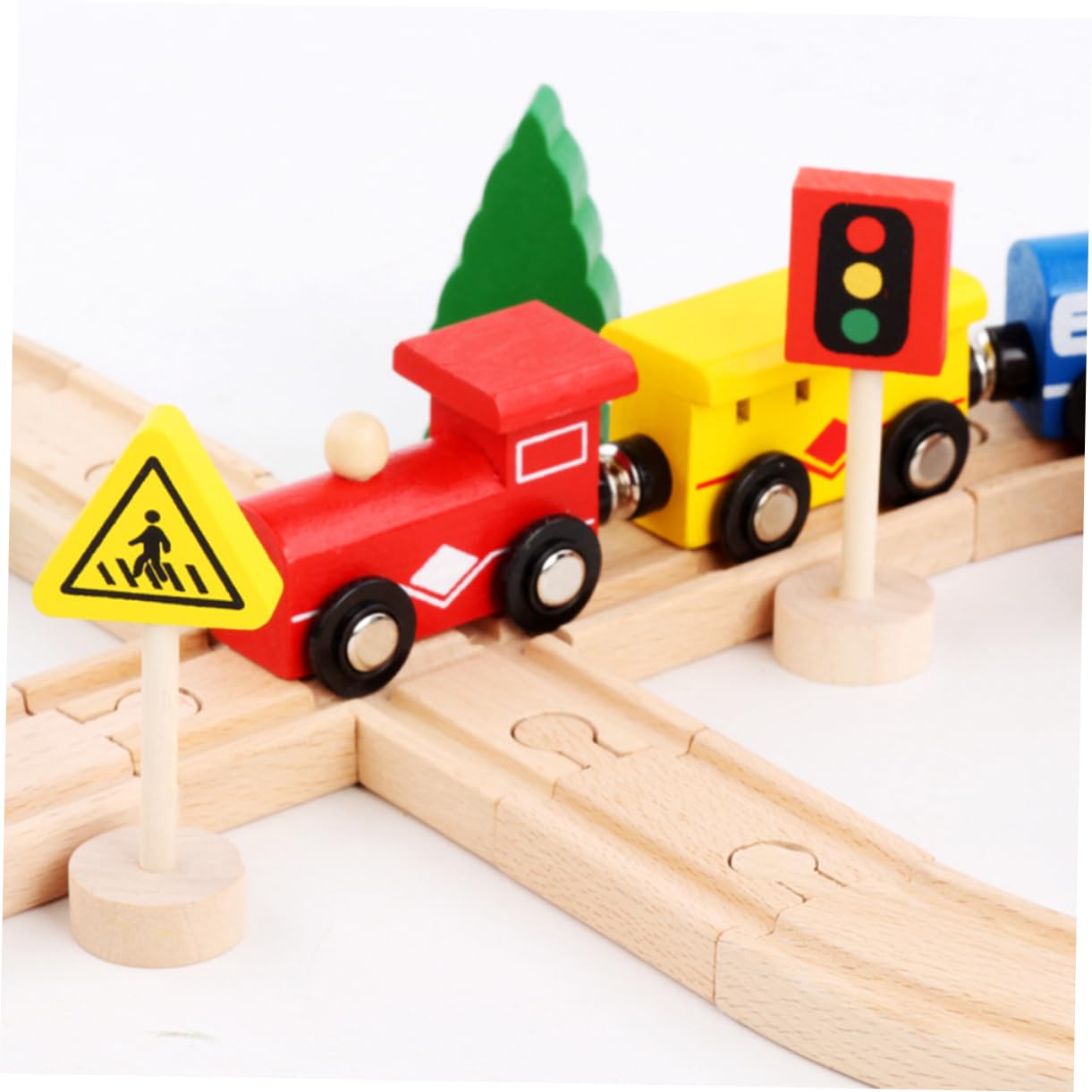Giocattoli Di Legno Puzzle Per Ragazzo Set Di Vagoni Ferroviari in Legno Di Faggio Giocattoli Educativi Per Ragazzo Puzzle Per Per