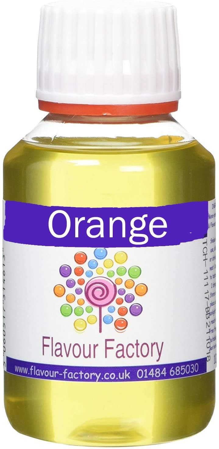 Flavour Factory Liquid Food Flavourings 100ml Fruit selections (Orange)