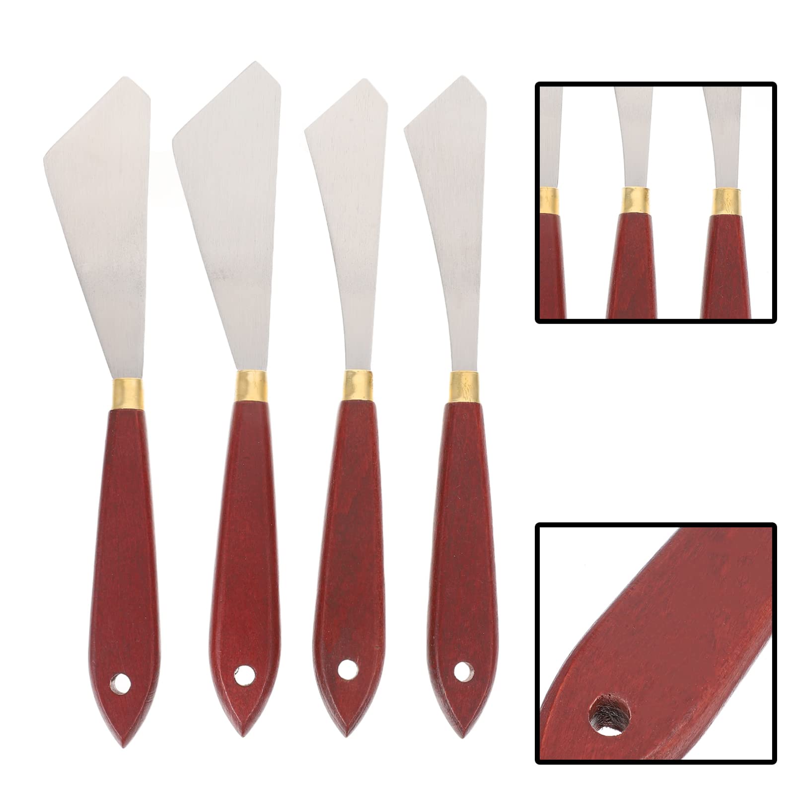 Ciieeo 16stücke Teiliges Malerei Schaber -pigmentmesser Mit Holzgriff Vielseitige Spachtel Für Öl Und Acrylmalerei Und Auftragen Von Farben
