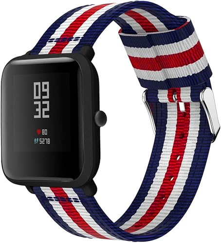 Vista 8 de 20MM Nylon Reemplazo Accesorio Reloj Banda Pulsera Pulsera para Huami Xiaomi Amazfit Bip Smart Watch