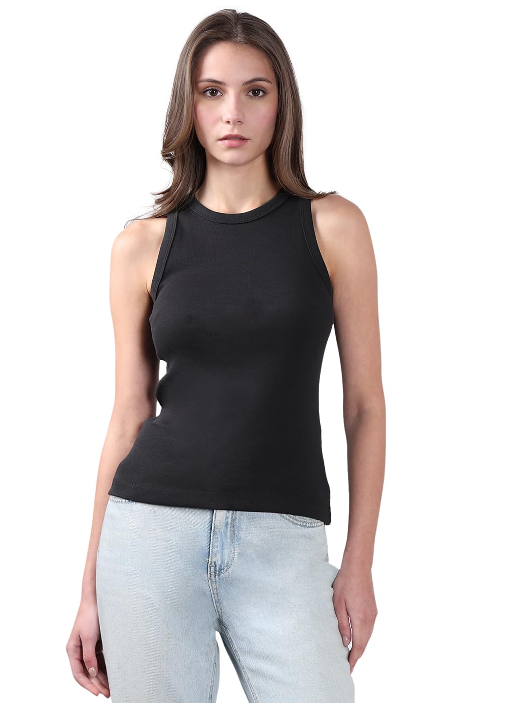 vero moda Women's Solid Regular Fit T-Shirt-picture-22