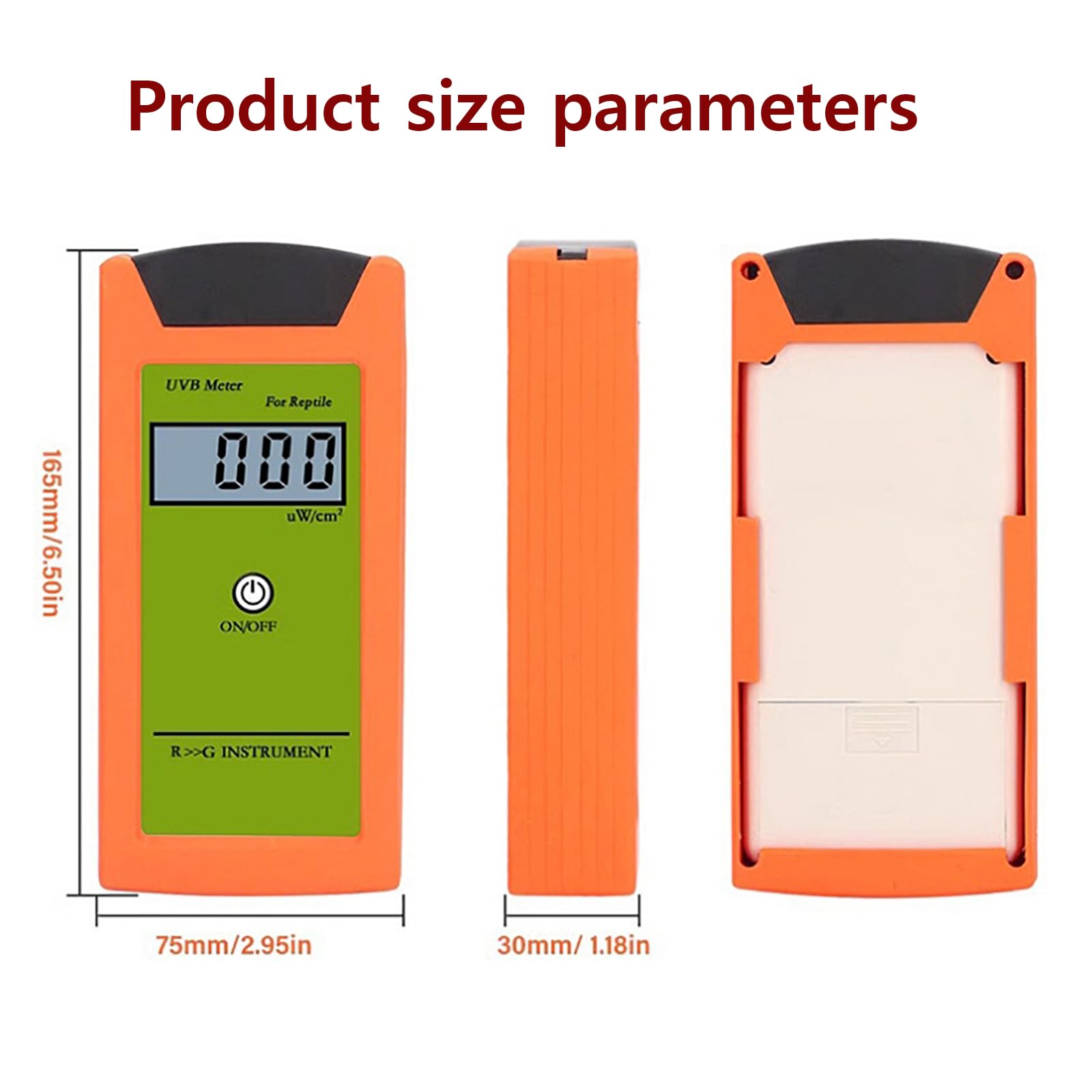 Medidor de lámpara solar para reptiles con pantalla digital para monitoreo UVB y mejora de vitalidad