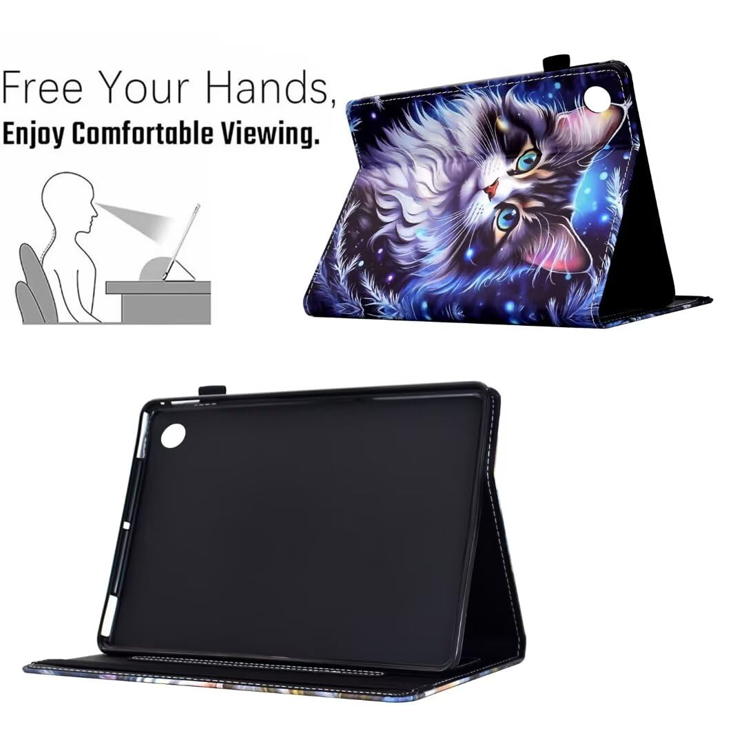 Vaitasy Custodia per Lenovo Tab M10 FHD Plus 10.3 Pollici (TB-X606X/ TB- X606F), Ultra-sottlie Protettiva Custodia con Morbido TPU Cover M10 FHD Plus 10.3 2020 - Gatto stellato
