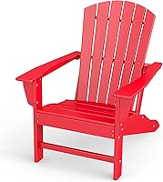 Vista 34 de BRIOPAWS Adirondack - Juego de 2 sillas para hoguera, de gran tamaño, plástico HDPE, resistente a la intemperie, para terraza, exterior, piscina