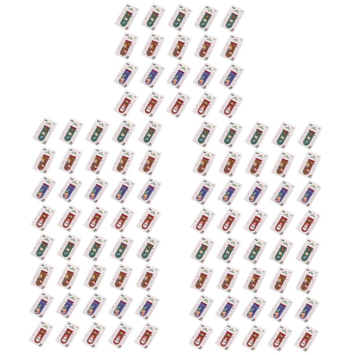 5 Ensembles Signets Magnétiques De Noël Christmas Christmas Decorations Agrafes De Page D'aimant Marqueurs De Page Magnétiques De Noël Fournitures De Lecture 20 Pièces * 5
